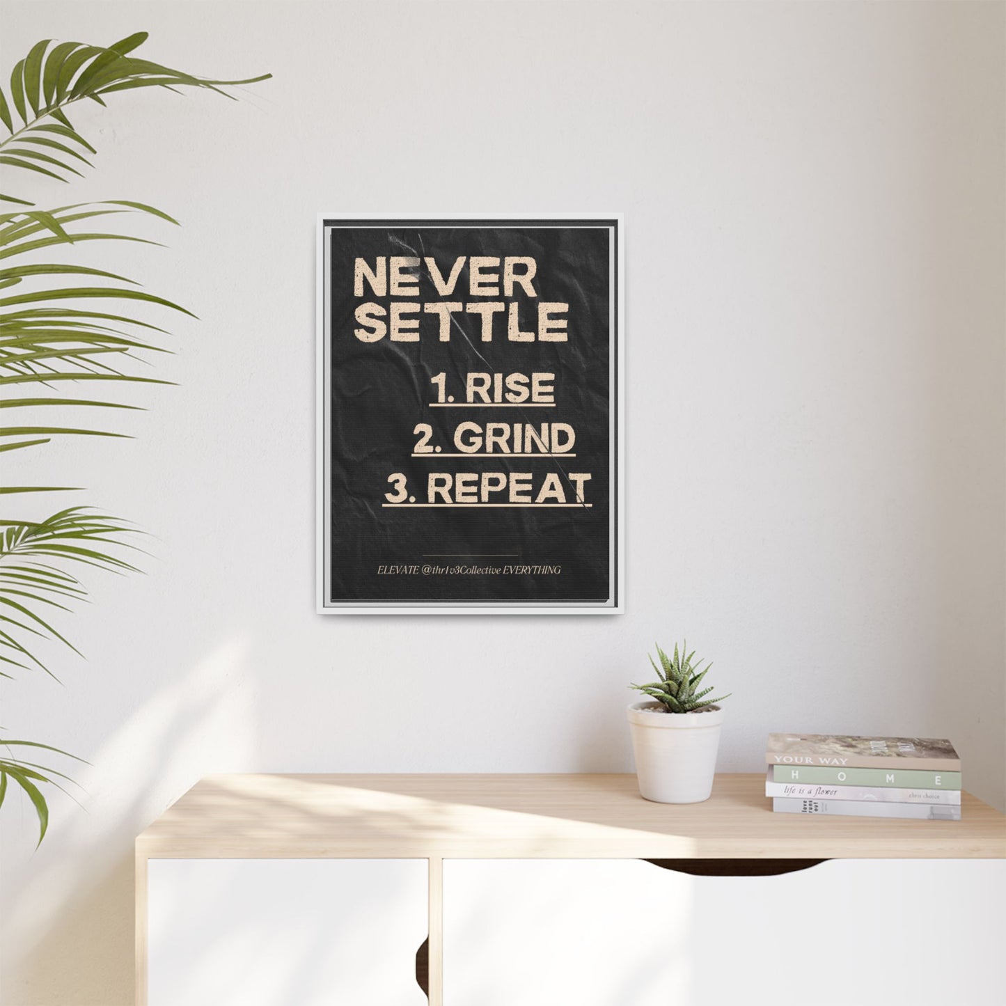Canvas Print Motivational Inspire Dedication