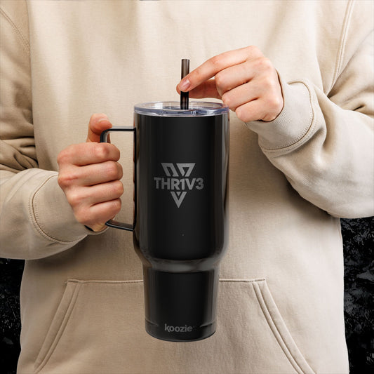 Insulated Tumbler, Engraved THR1V3 Sharp Logo, 40oz