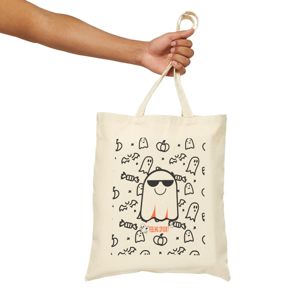Halloween Ghosts Canvas Tote Bag