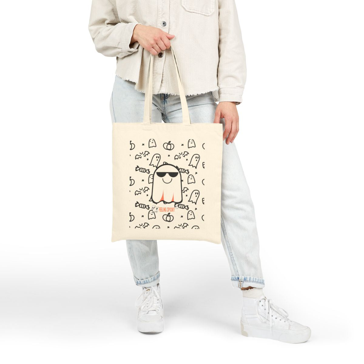 Halloween Ghosts Canvas Tote Bag