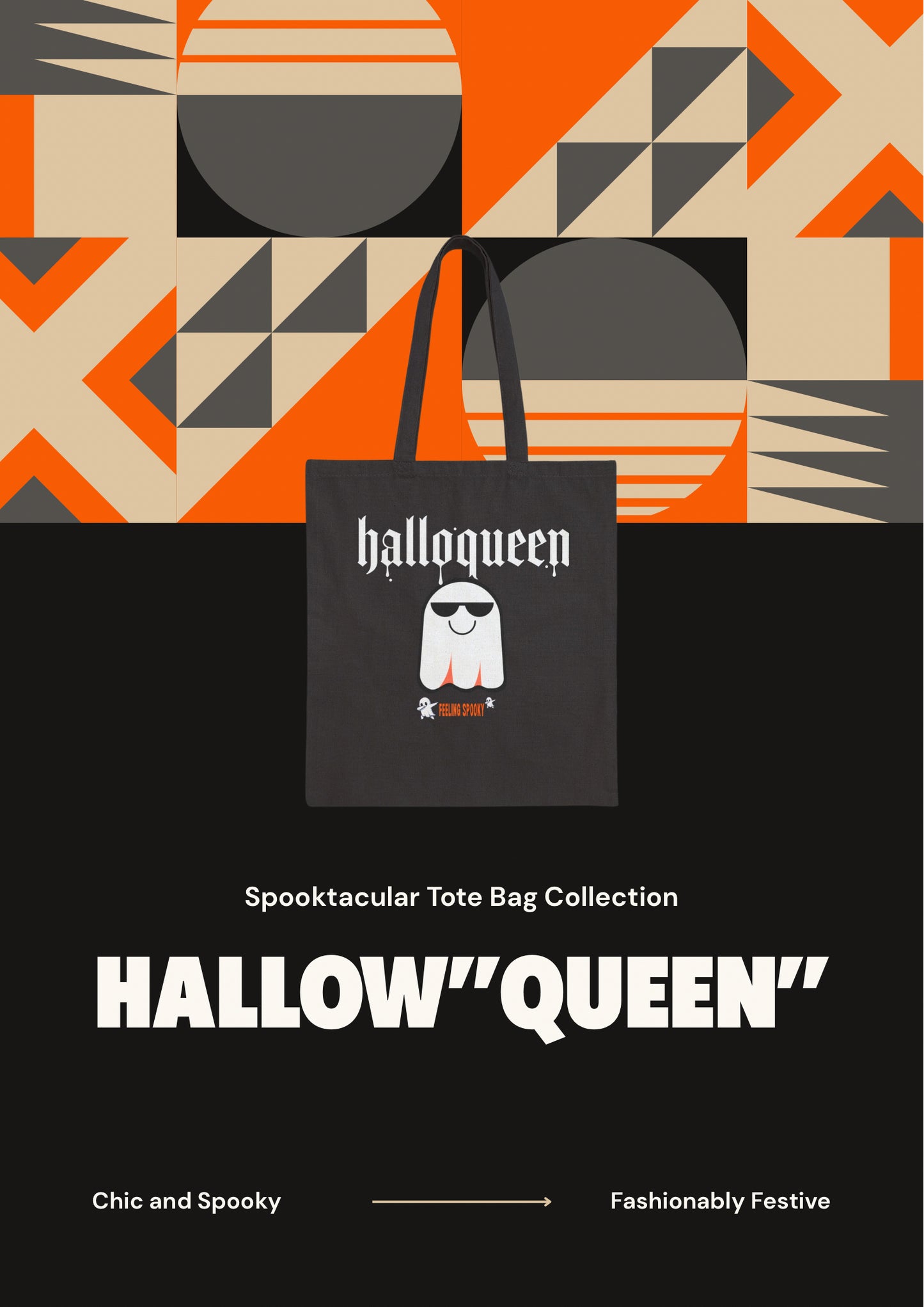 Halloween Ghosts Canvas Tote Bag
