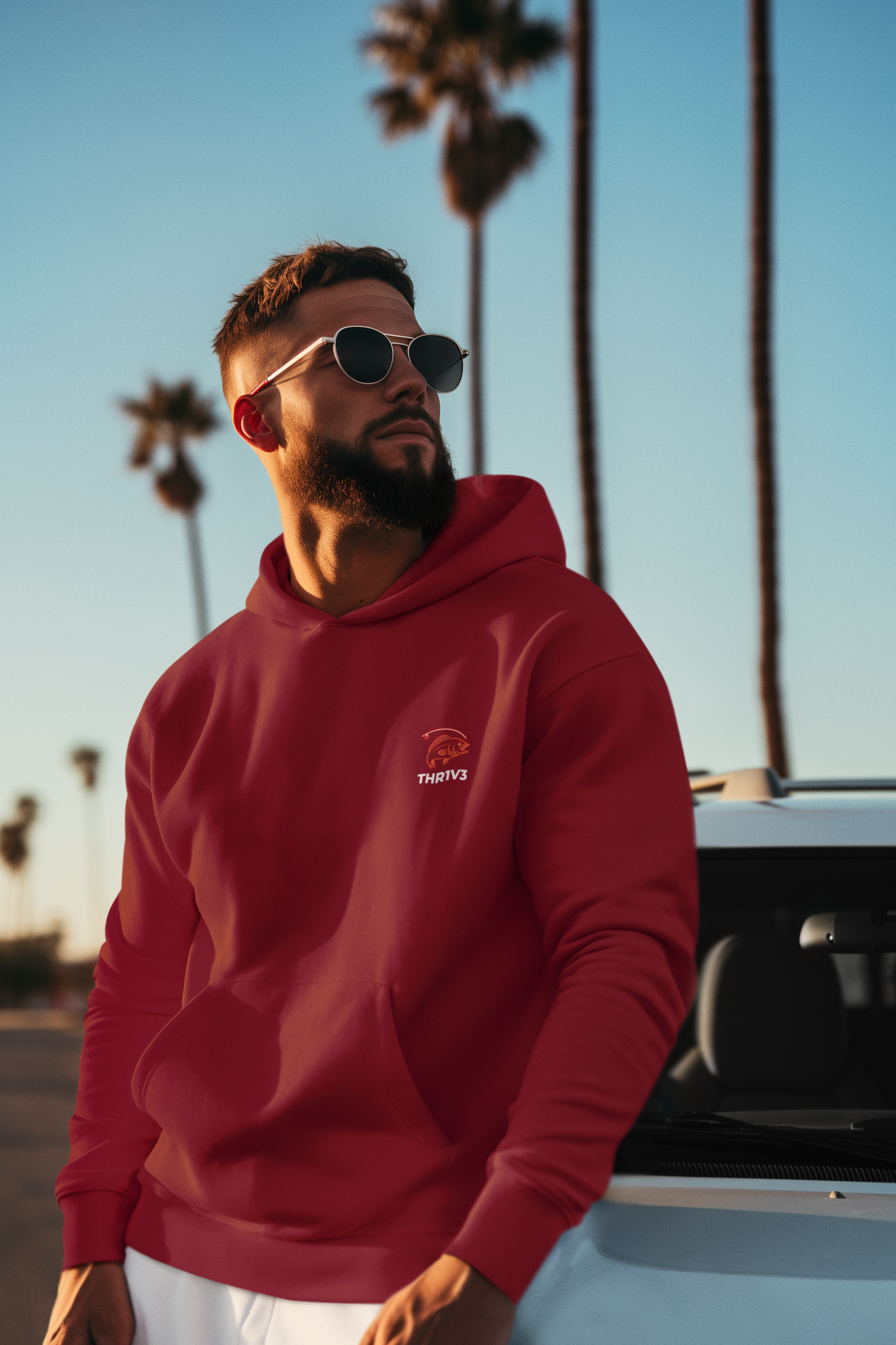 Three-Panel Fleece Hoodie