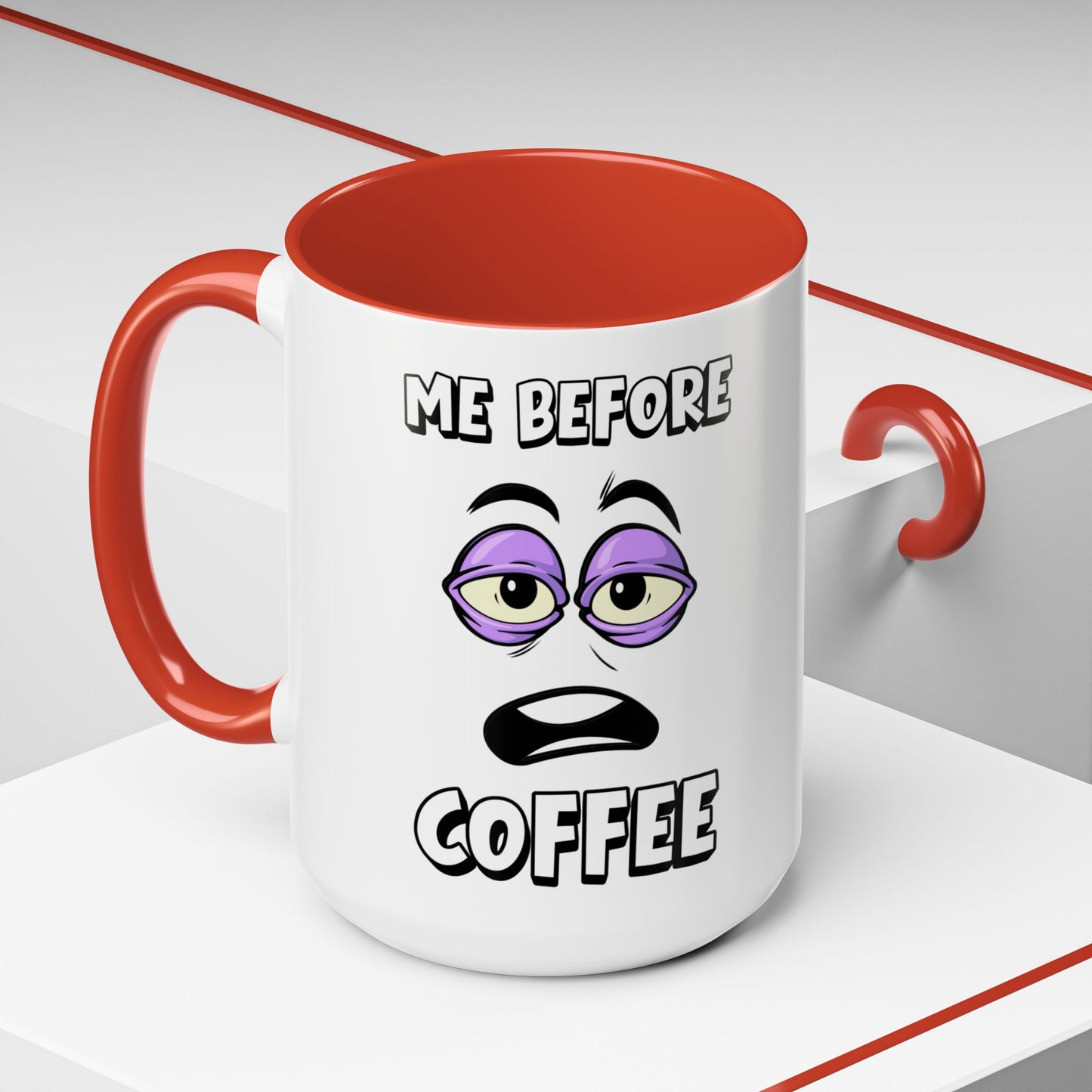 Life Before Coffee Morning Vibes Accent Coffee Mug (11, 15oz)