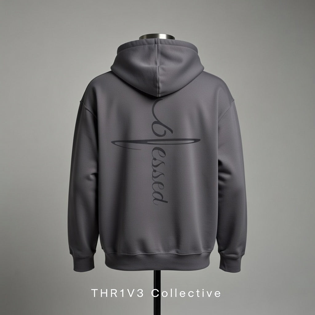 Blessed Cross Hoodie — Faith & Positivity Pullover