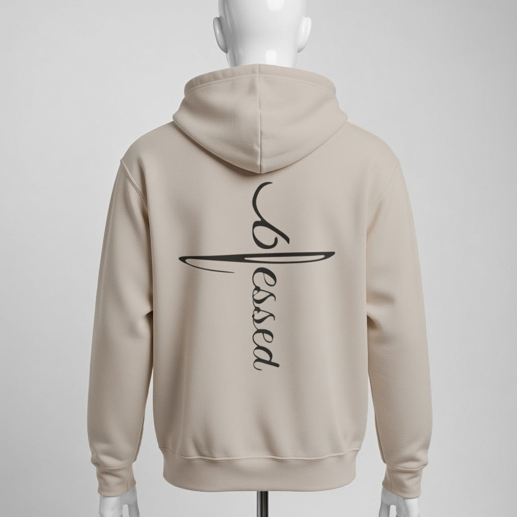 Blessed Cross Hoodie — Faith & Positivity Pullover
