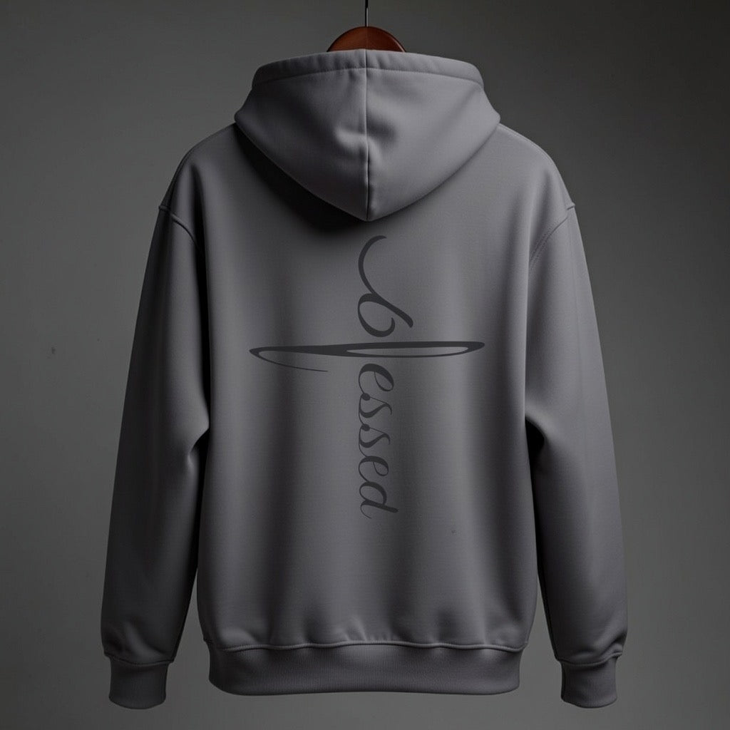 Blessed Cross Hoodie — Faith & Positivity Pullover