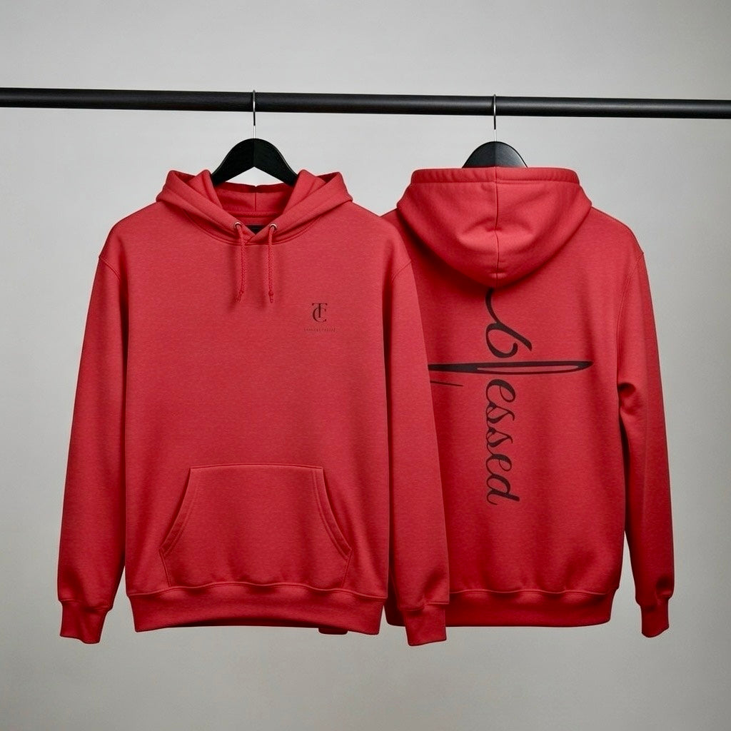 Blessed Cross Hoodie — Faith & Positivity Pullover