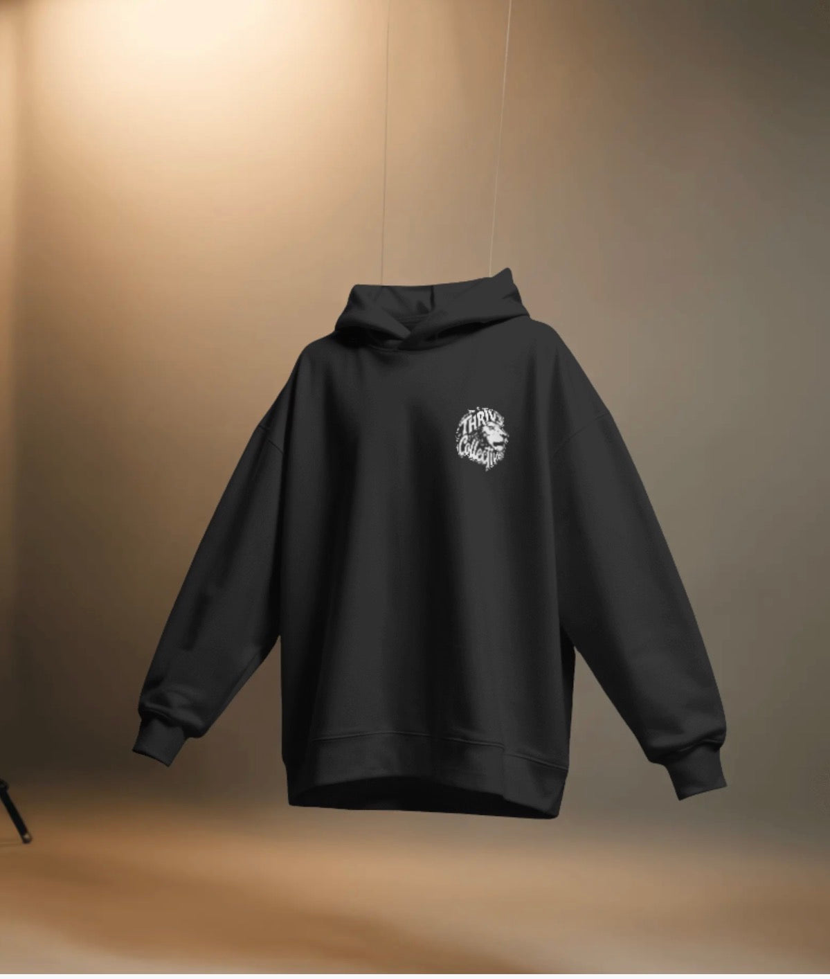 Christian Lion Hoodie — "I Can Do All Things Through Christ" Fleece Pullover
