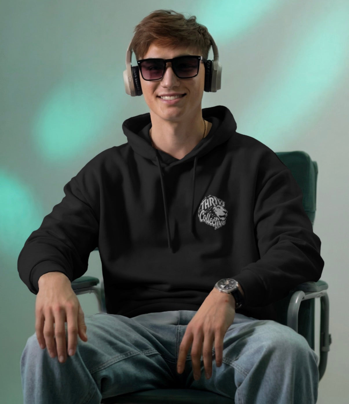 Christian Lion Hoodie — "I Can Do All Things Through Christ" Fleece Pullover