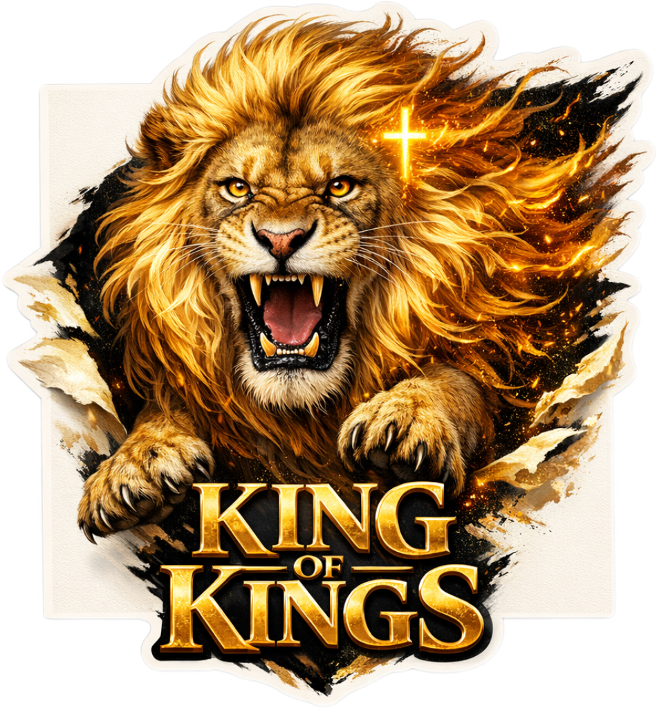 5 Christian Faith Custom Magnets - "Put On The Full Armor" “King of Kings" “Balance Smile” “THR1V3” & a Golden Crest