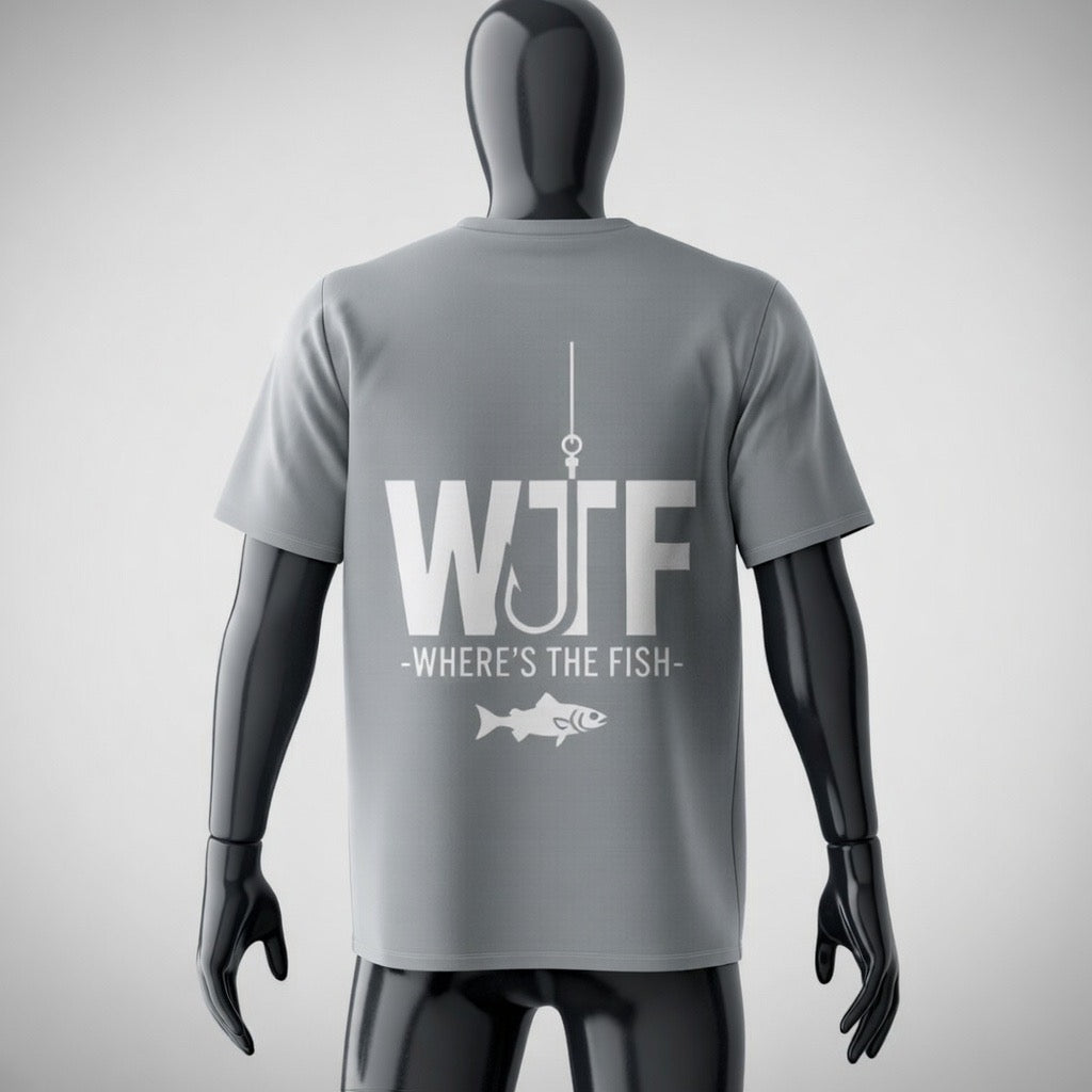 Fishing T-Shirt – "Let's Go Fishing" & "WTF (Where's The Fish)" Graphic Tee for Anglers