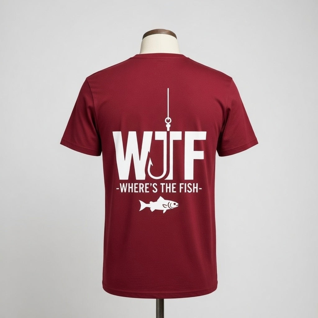 Fishing T-Shirt – "Let's Go Fishing" & "WTF (Where's The Fish)" Graphic Tee for Anglers