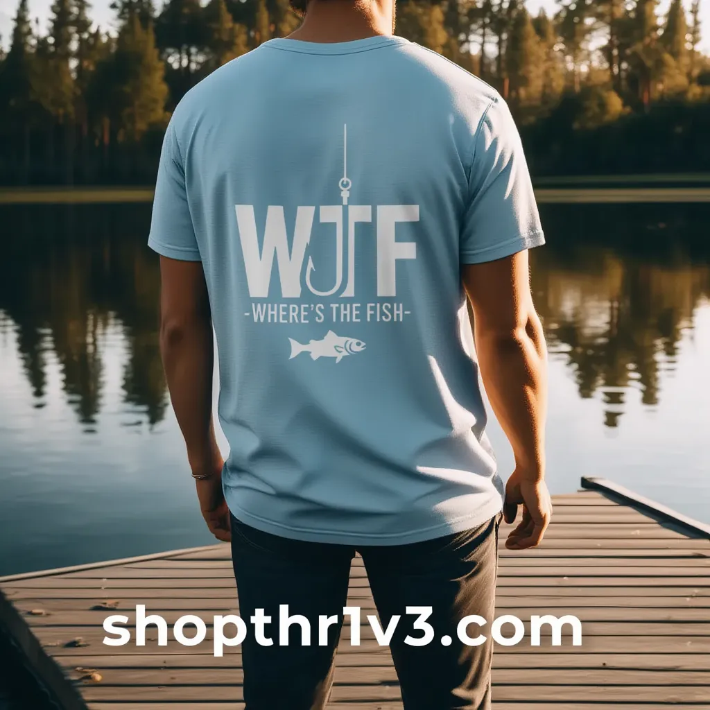 Fishing T-Shirt – "Let's Go Fishing" & "WTF (Where's The Fish)" Graphic Tee for Anglers