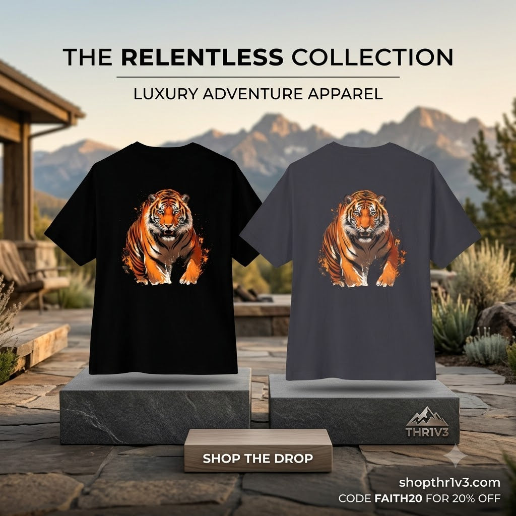Tiger Graphic Tee — Fierce Orange Tiger Back Print Oversized Boxy Tee