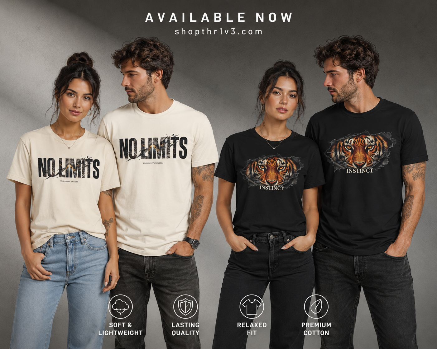 Tiger Instinct Graphic Tee — Fierce Wildlife Streetwear