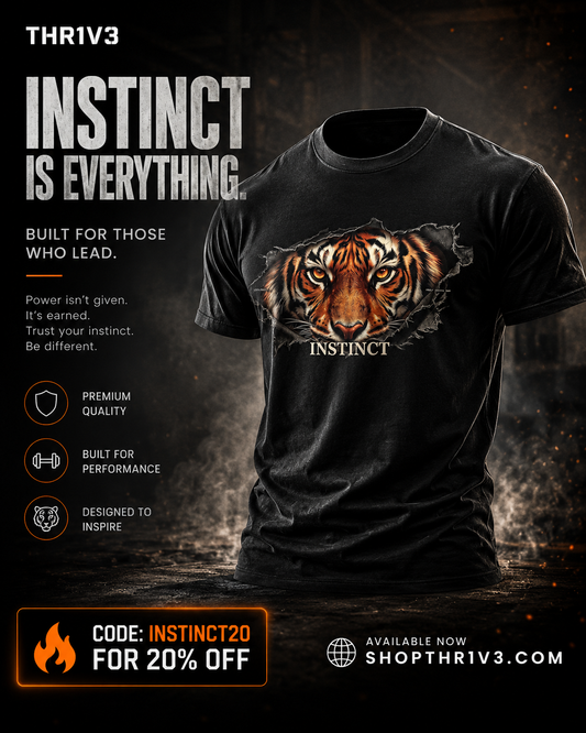 Tiger Instinct Graphic Tee — Fierce Wildlife Streetwear