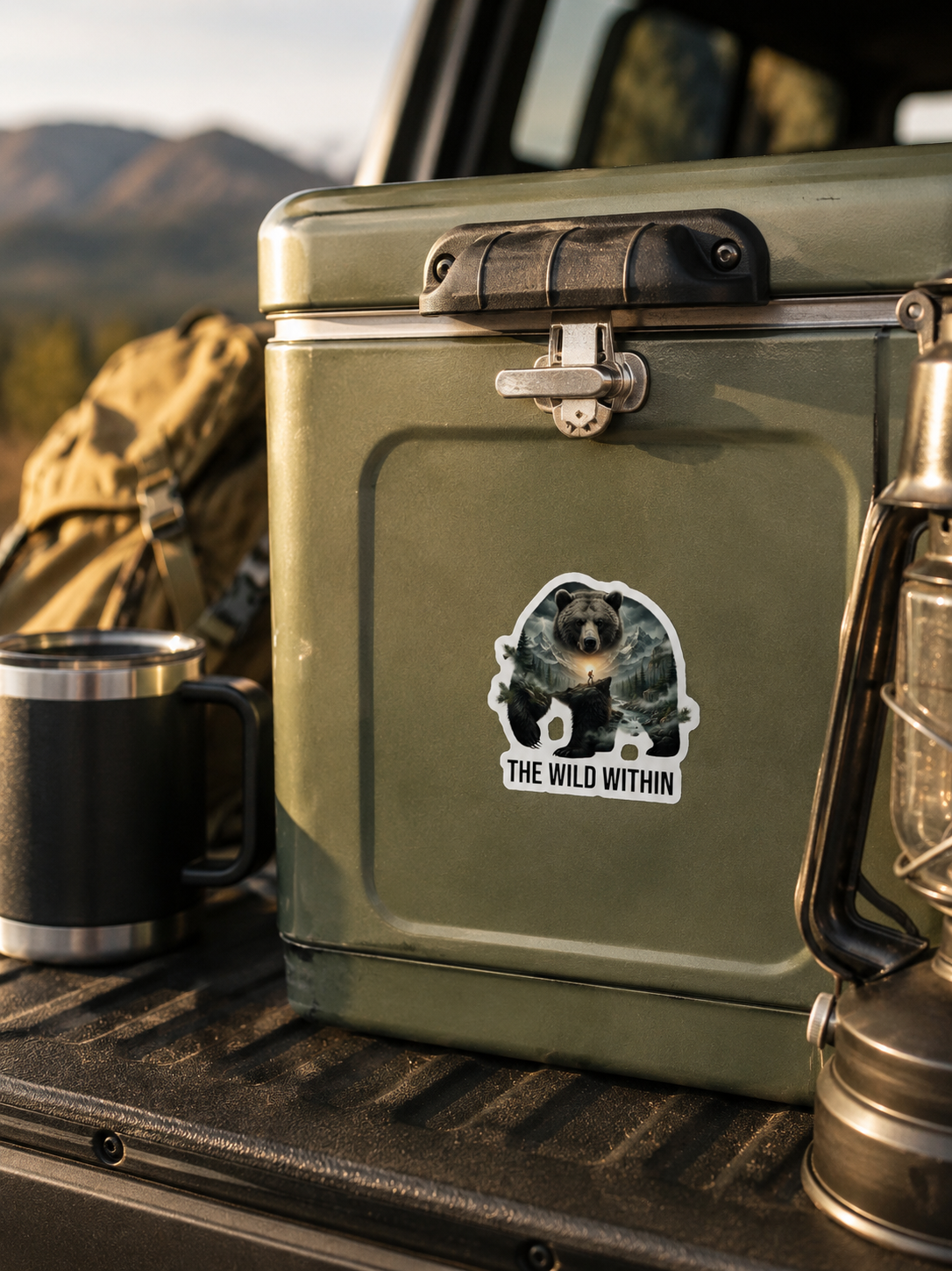 The Wild Within™ Custom Shape Magnet | Bear Mountain Wilderness Art