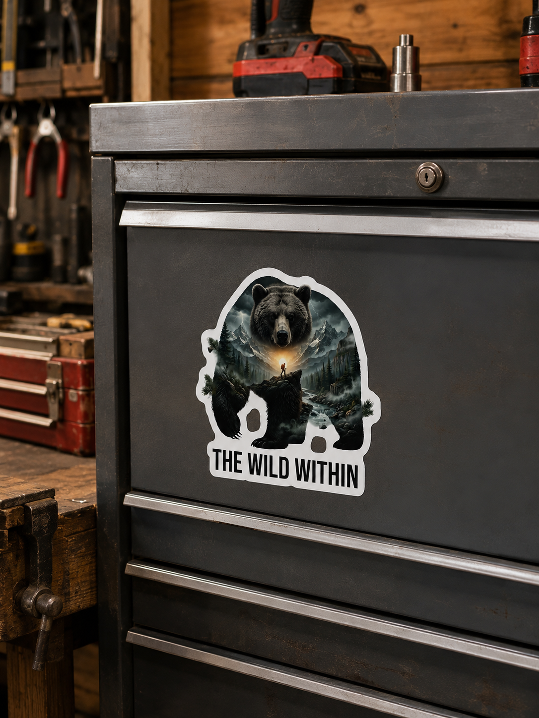 The Wild Within™ Custom Shape Magnet | Bear Mountain Wilderness Art