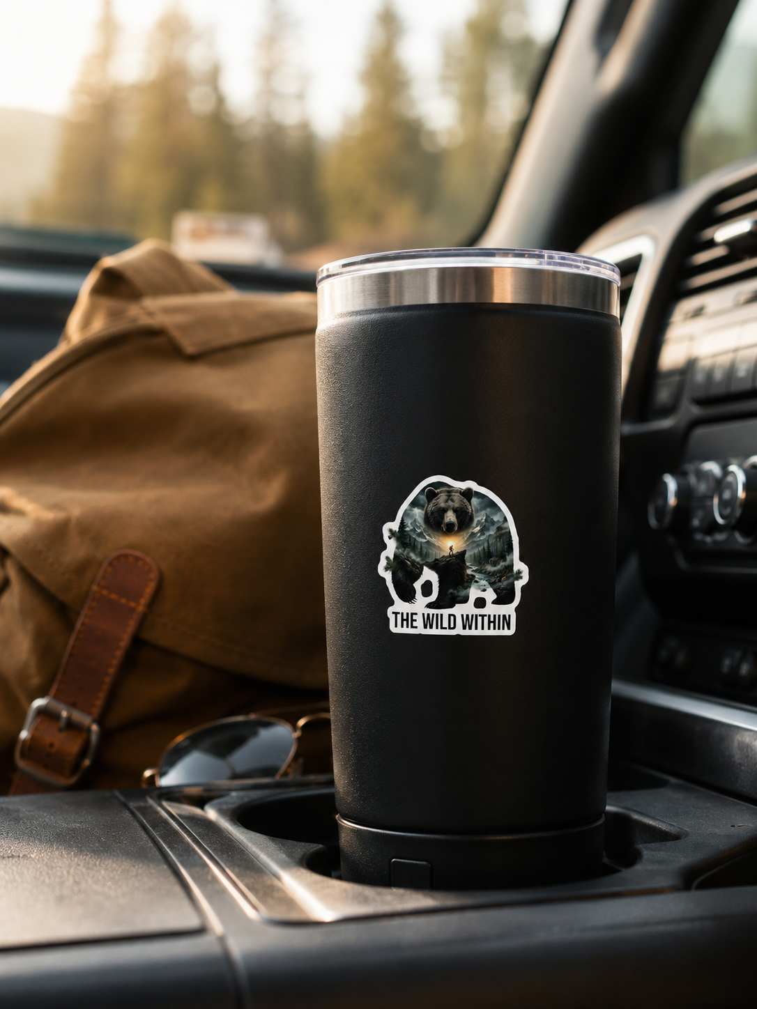 The Wild Within™ Custom Shape Magnet | Bear Mountain Wilderness Art