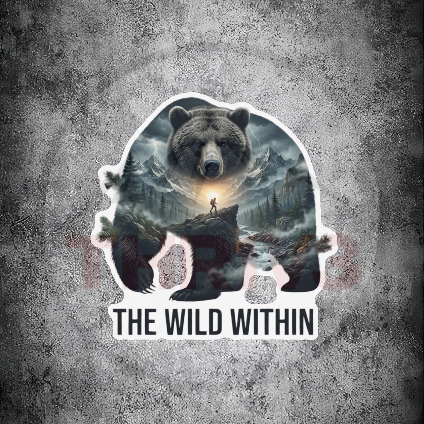 The Wild Within™ Custom Shape Magnet | Bear Mountain Wilderness Art