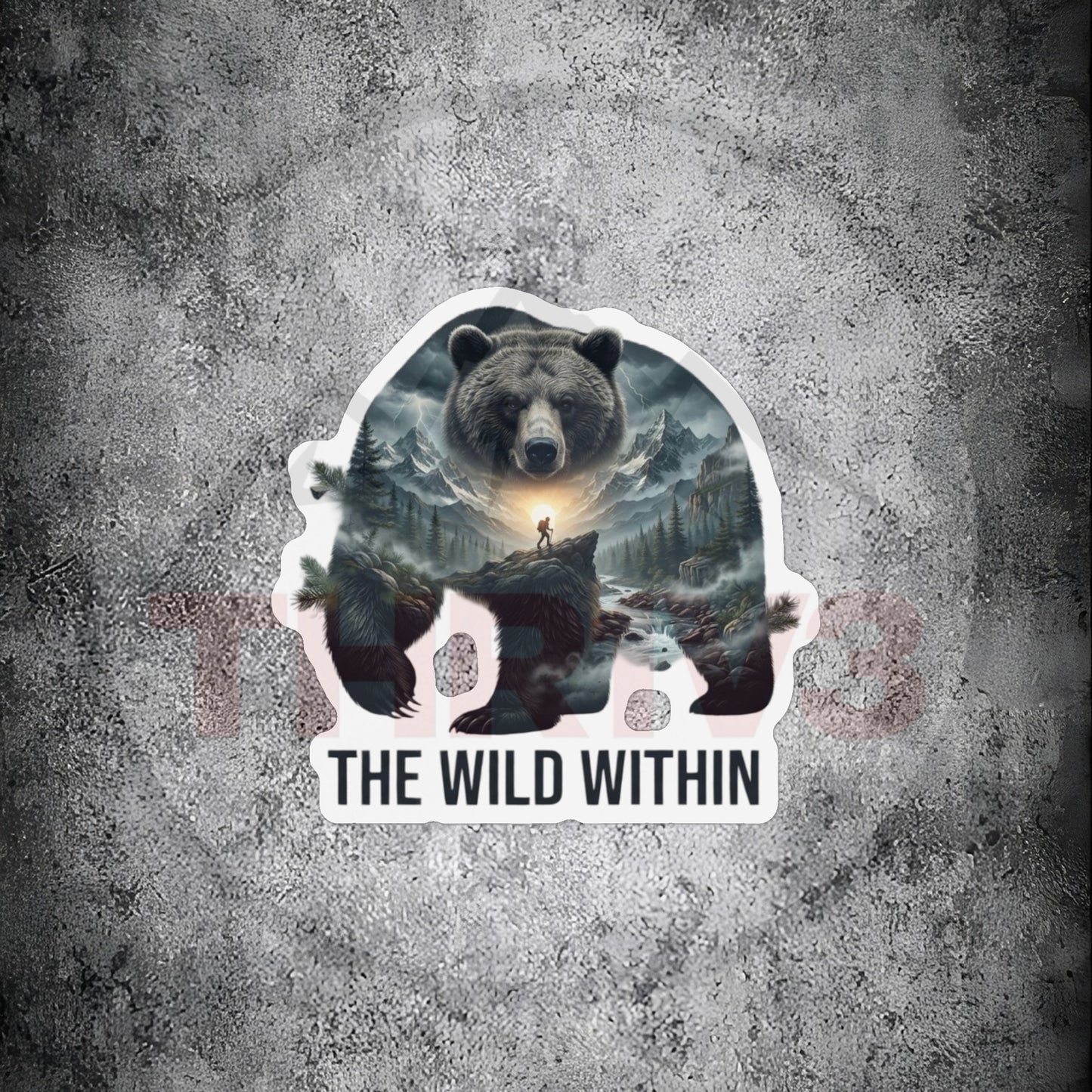 The Wild Within™ Custom Shape Magnet | Bear Mountain Wilderness Art