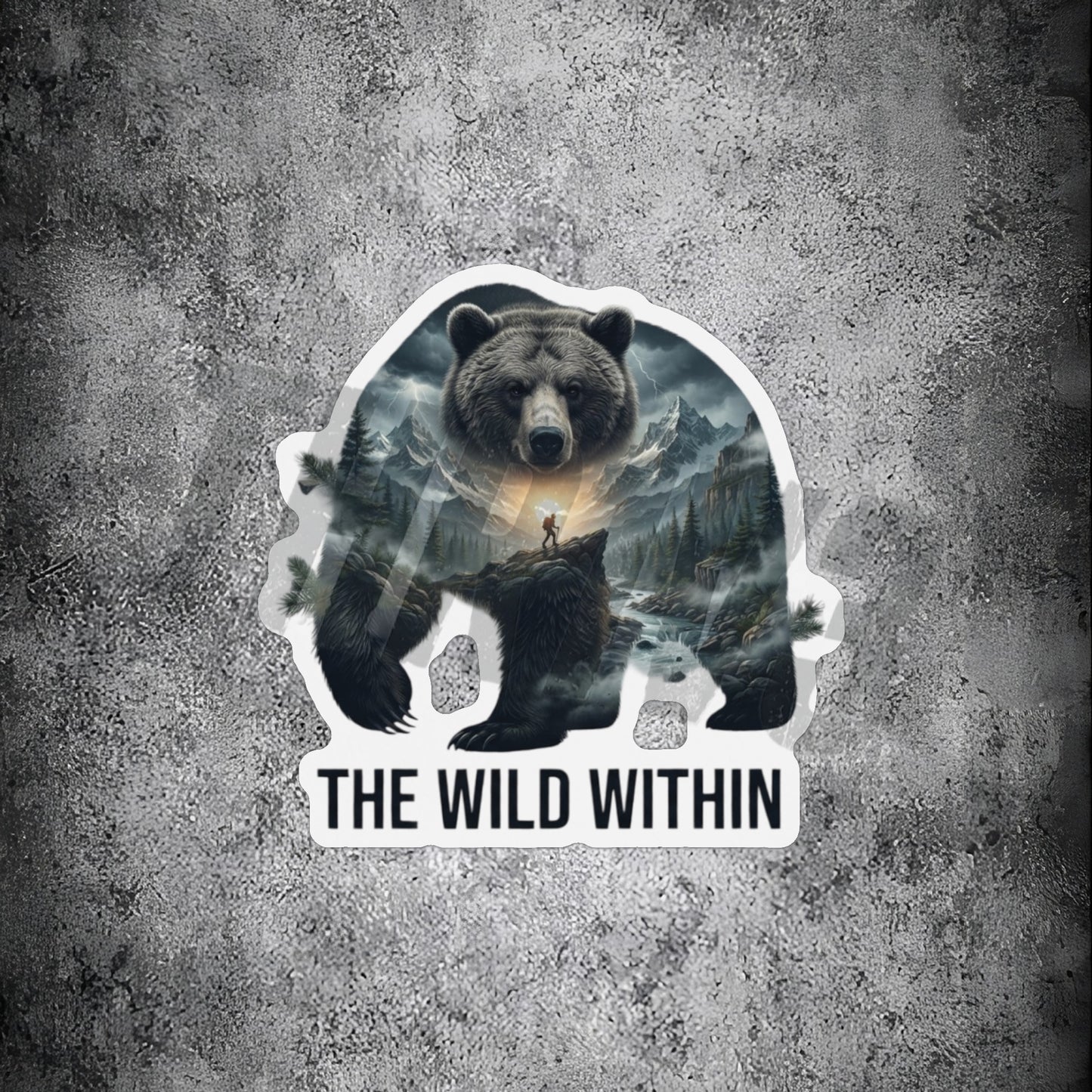 The Wild Within™ Custom Shape Magnet | Bear Mountain Wilderness Art
