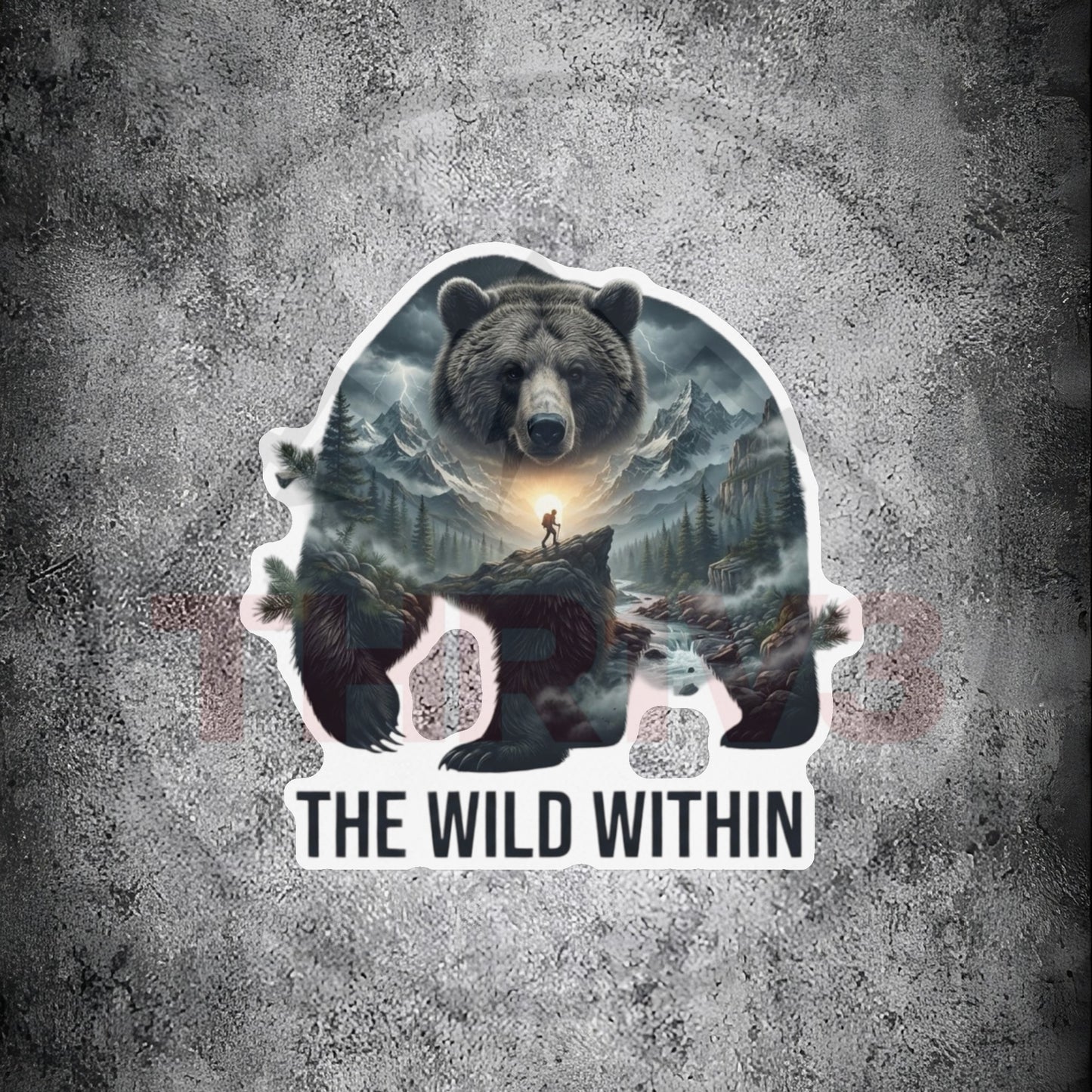 The Wild Within™ Custom Shape Magnet | Bear Mountain Wilderness Art