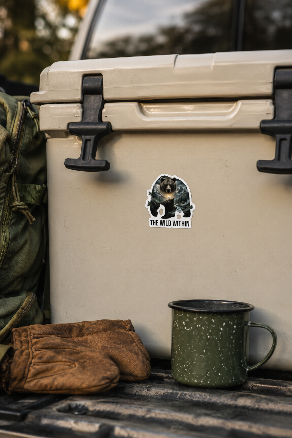 The Wild Within™ Custom Shape Magnet | Bear Mountain Wilderness Art