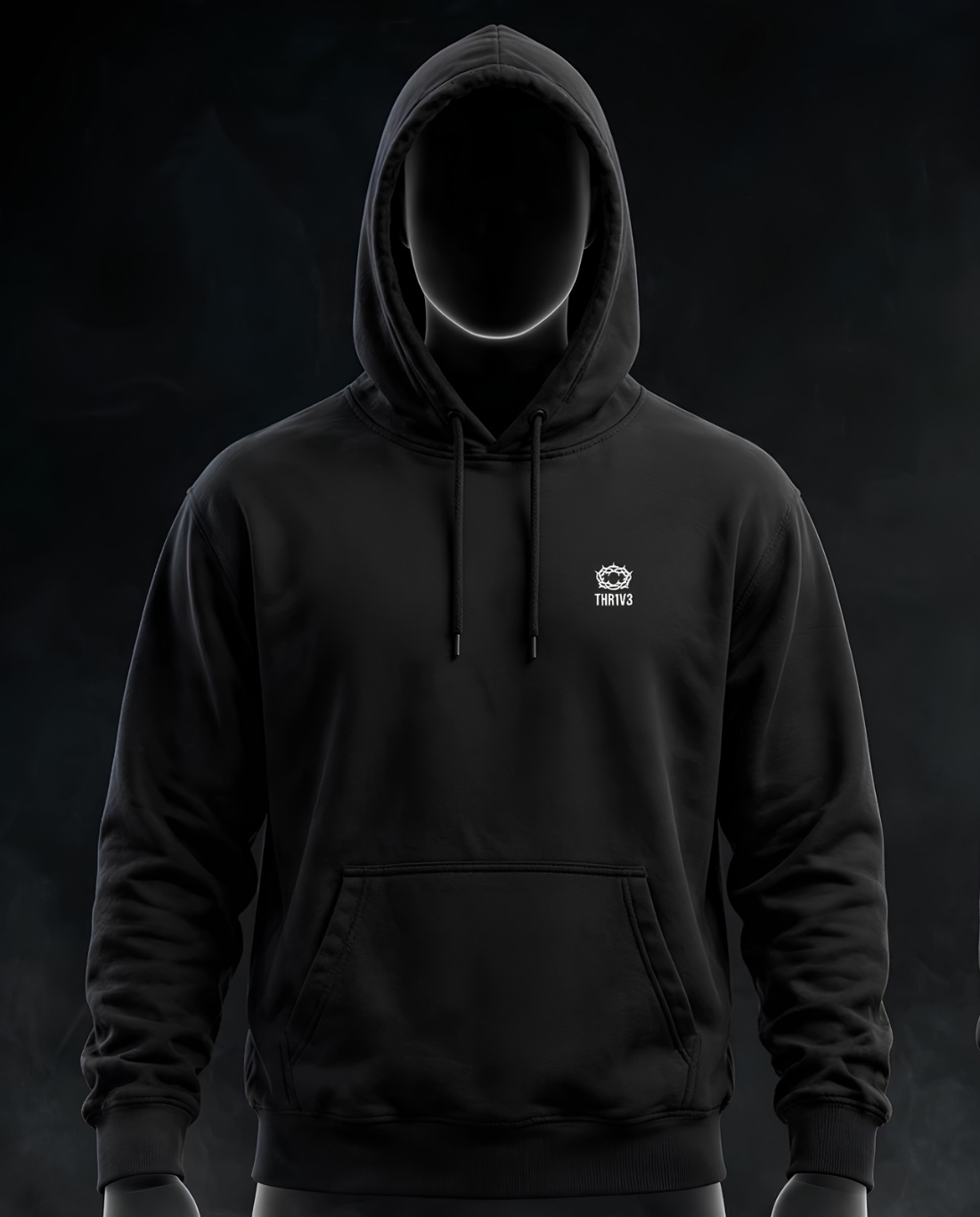 Christian Lion & Cross Fleece Hoodie — Faith Graphic Pullover