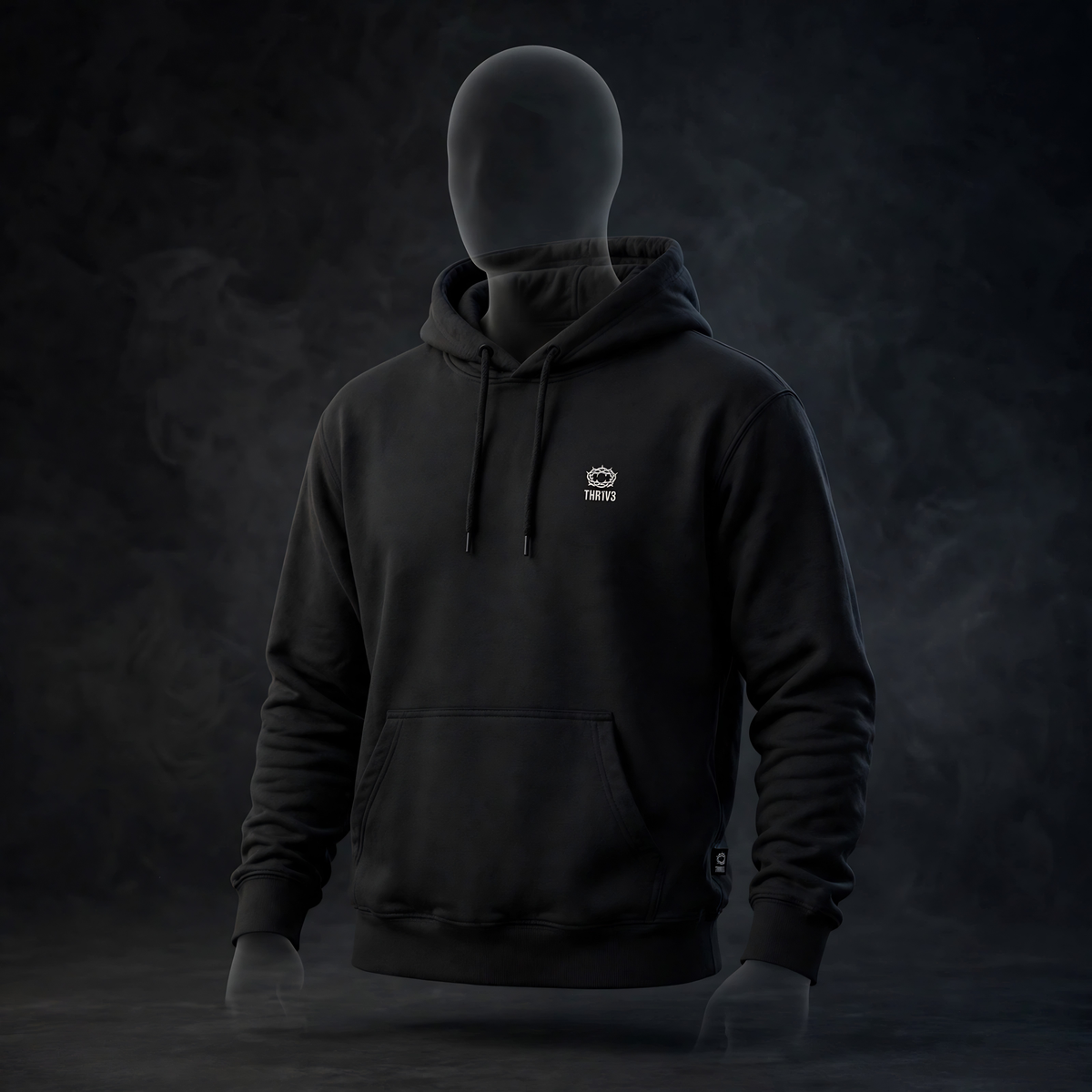 Christian Lion & Cross Fleece Hoodie — Faith Graphic Pullover