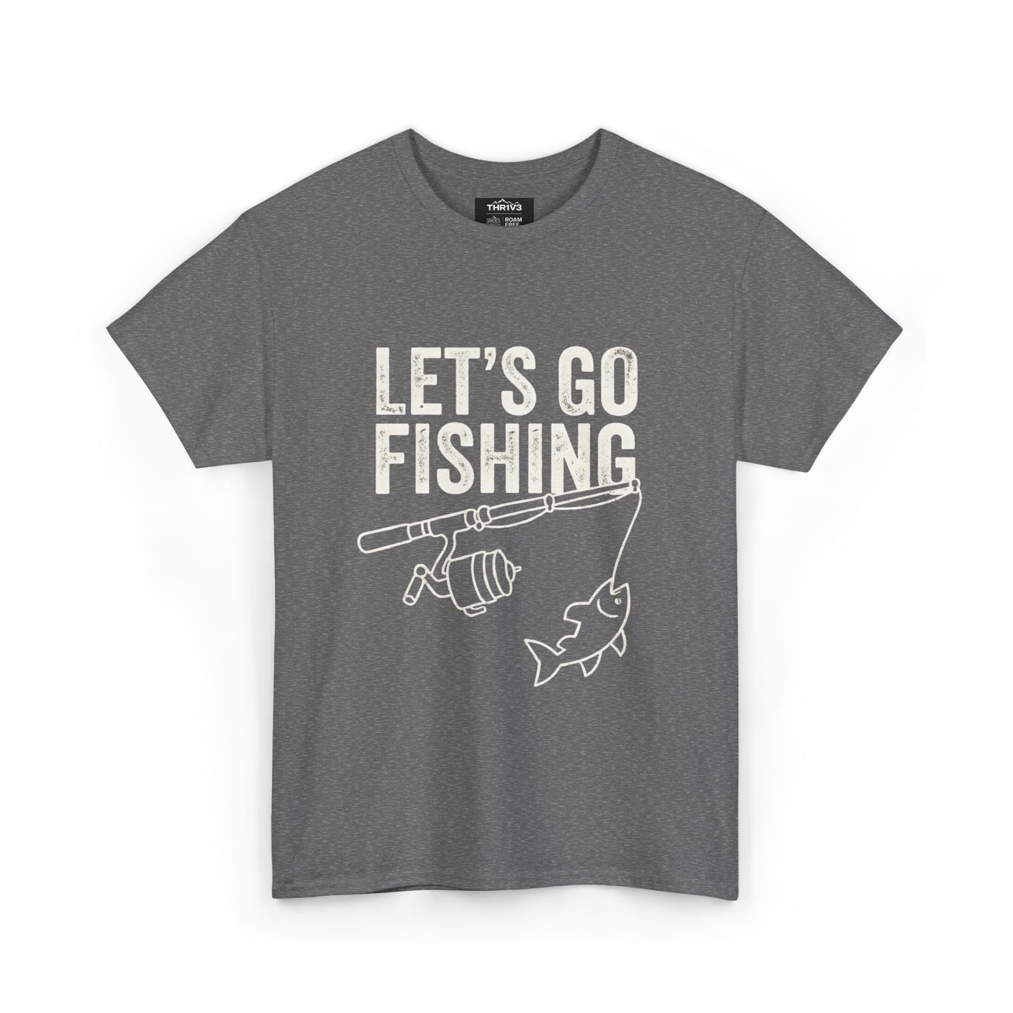 Fishing T-Shirt – "Let's Go Fishing" & "WTF (Where's The Fish)" Graphic Tee for Anglers