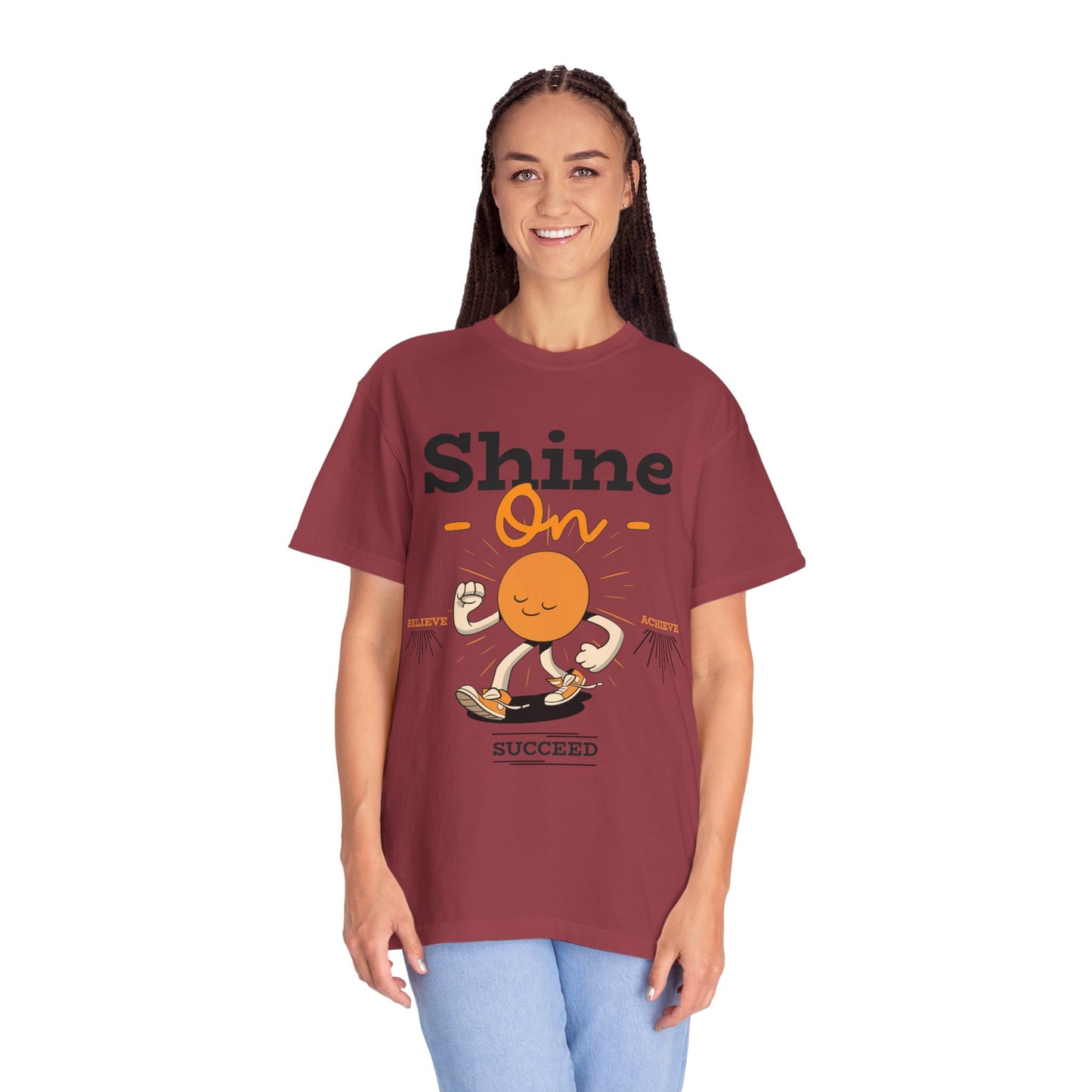 Shine On Unisex T-Shirt, Motivational Tee, Gift for Everyone, Casual Wear, Positive Vibes, Everyday Inspiration