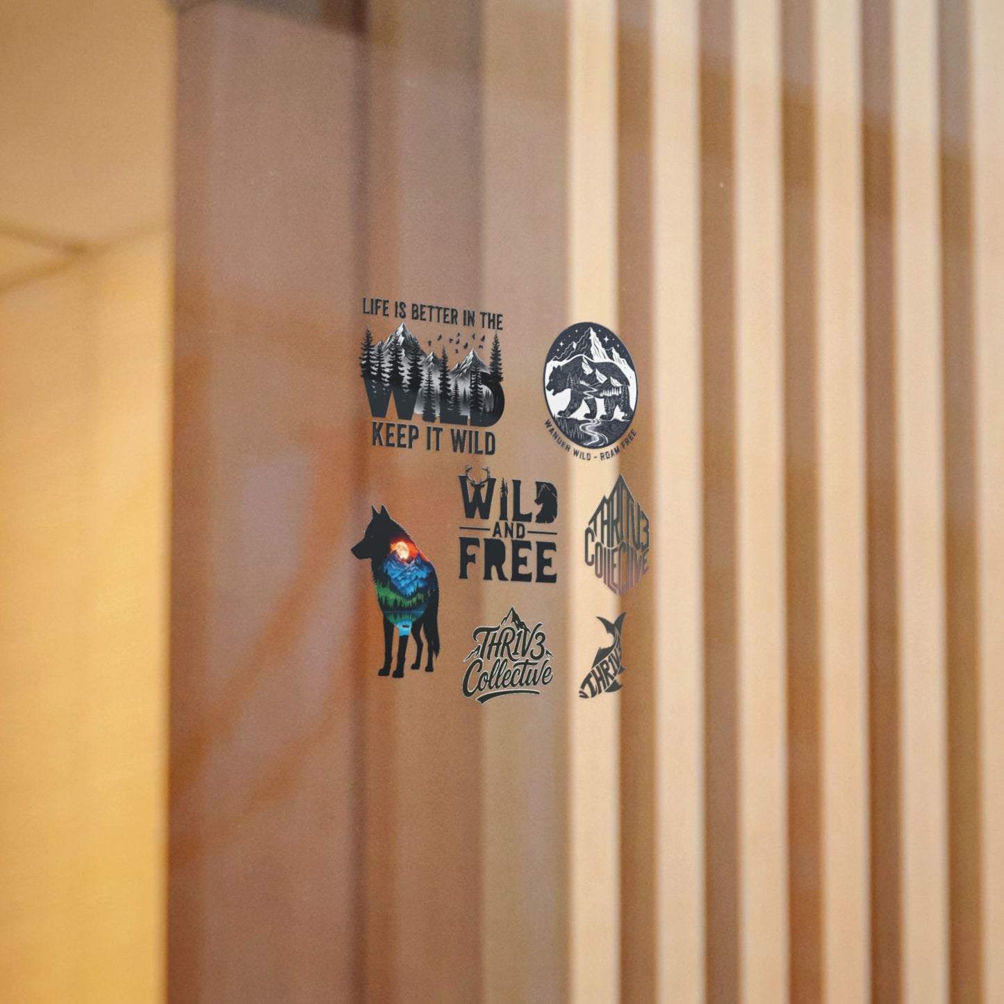 Wild & Free Die-Cut Sticker Pack — Outdoor Adventure Nature Designs (Keep It Wild)