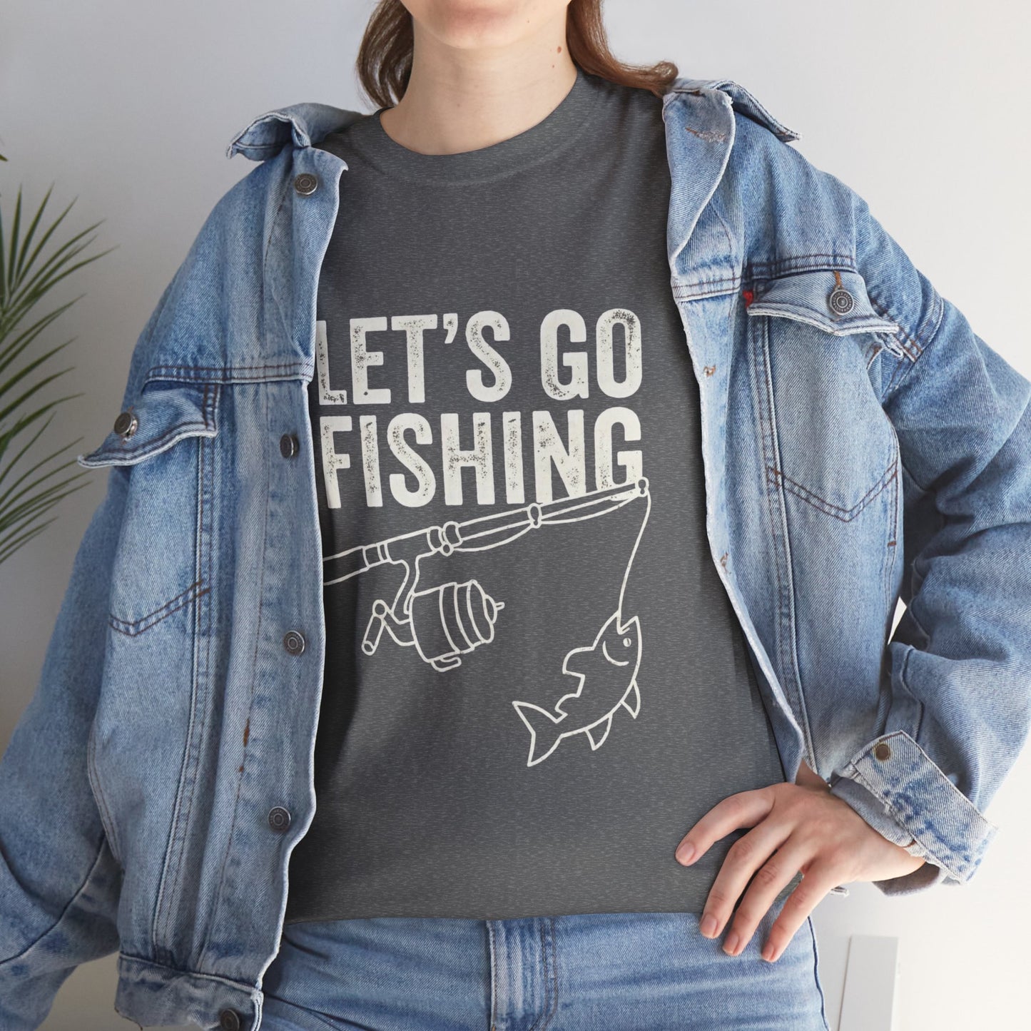 Fishing T-Shirt – "Let's Go Fishing" & "WTF (Where's The Fish)" Graphic Tee for Anglers