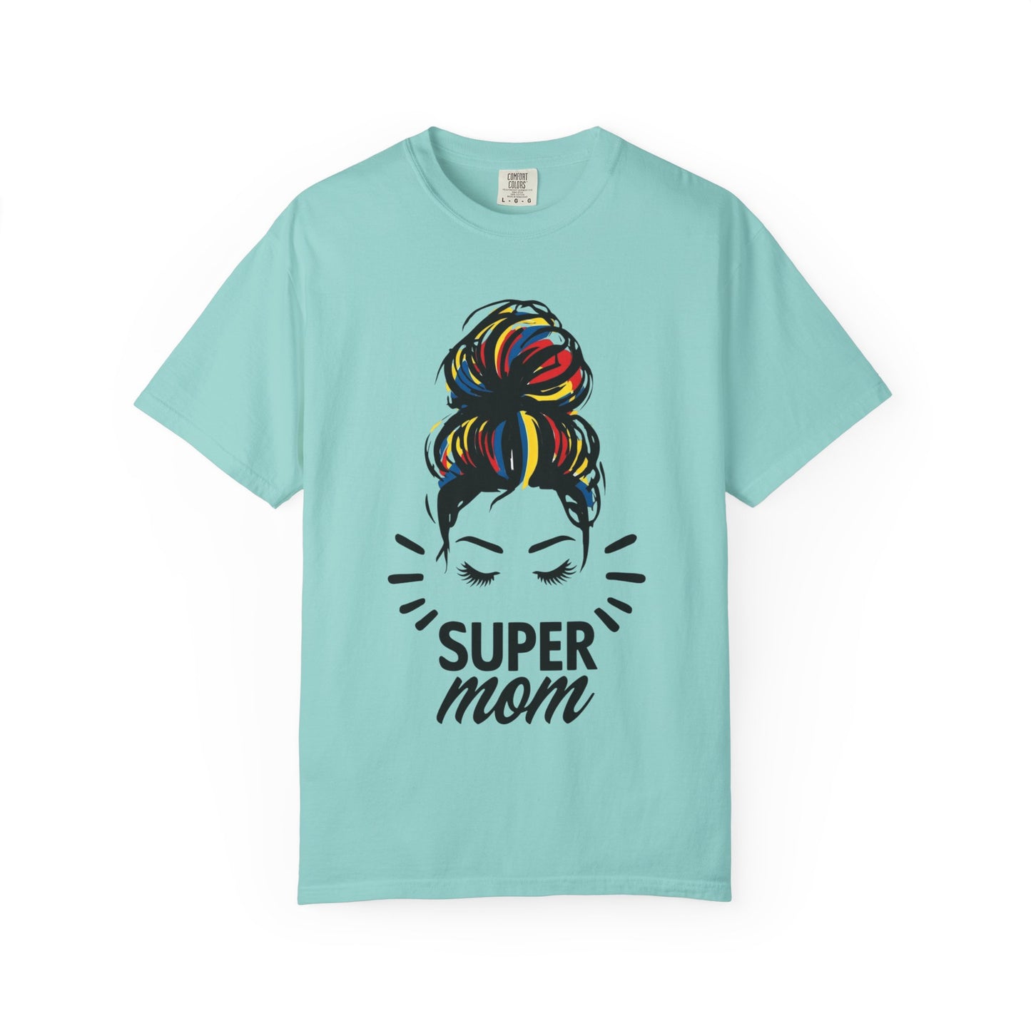 Supermom Women's Tee, Vibrant Bold Unisex T-shirt, Colorful Mother's Day Shirt, Embrace Mom Gift, Fun Graphic Tees for Her