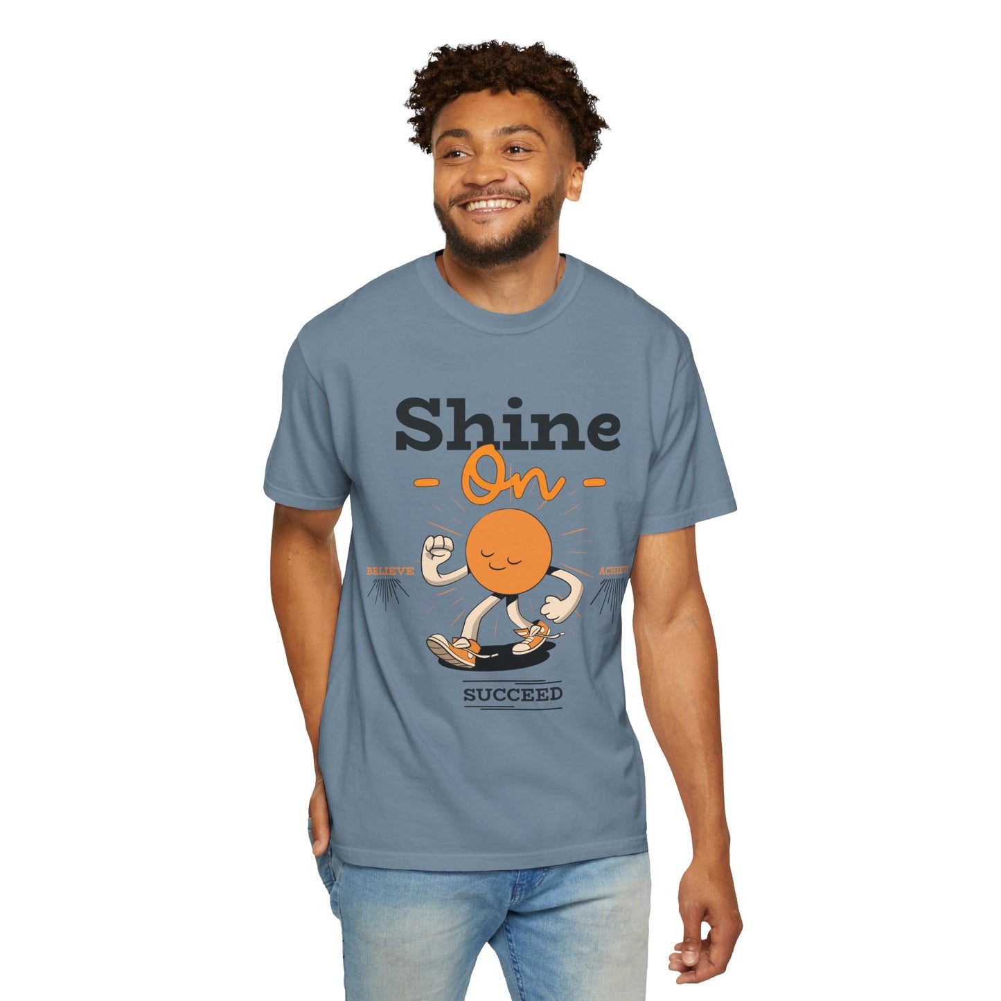 Shine On Unisex T-Shirt, Motivational Tee, Gift for Everyone, Casual Wear, Positive Vibes, Everyday Inspiration