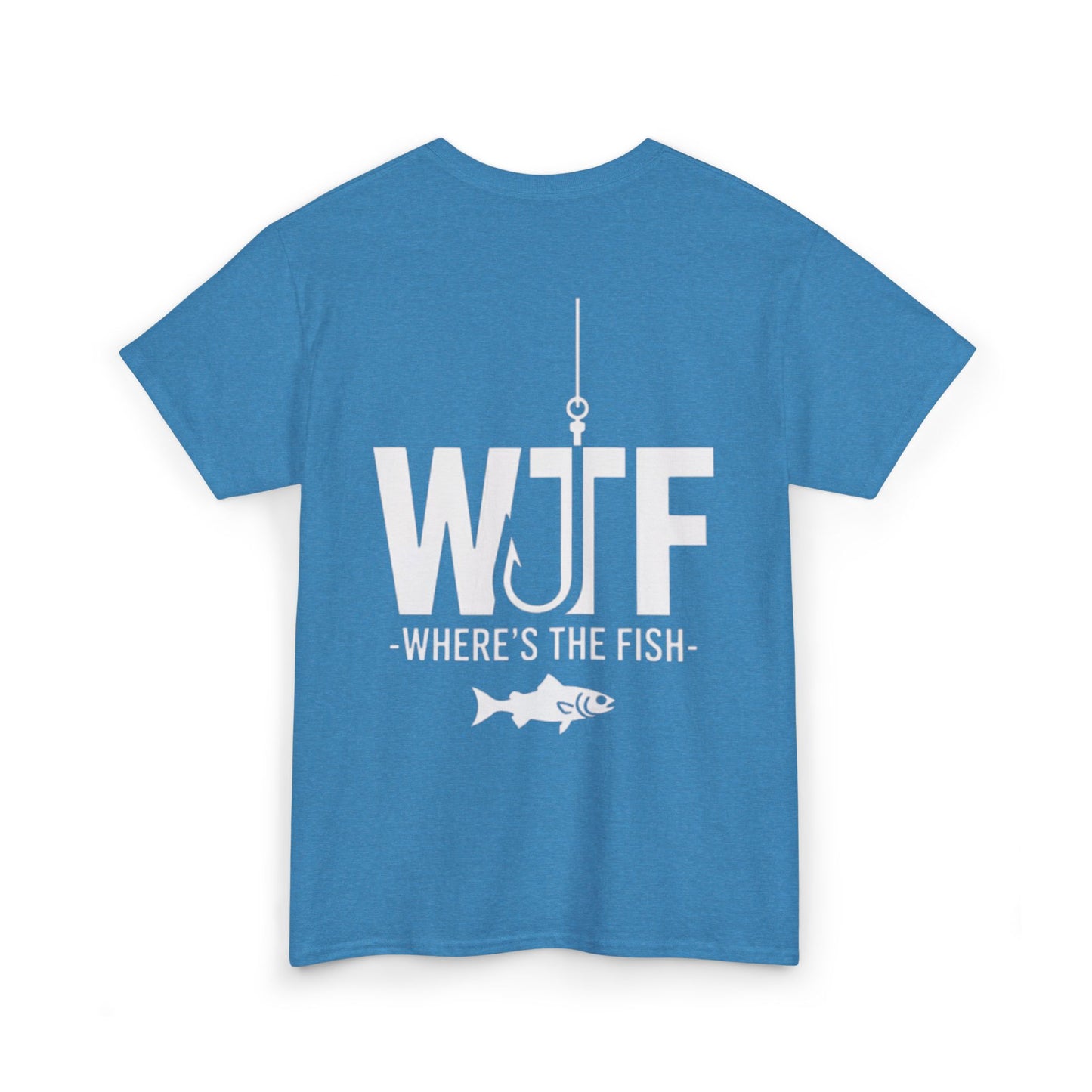 Fishing T-Shirt – "Let's Go Fishing" & "WTF (Where's The Fish)" Graphic Tee for Anglers