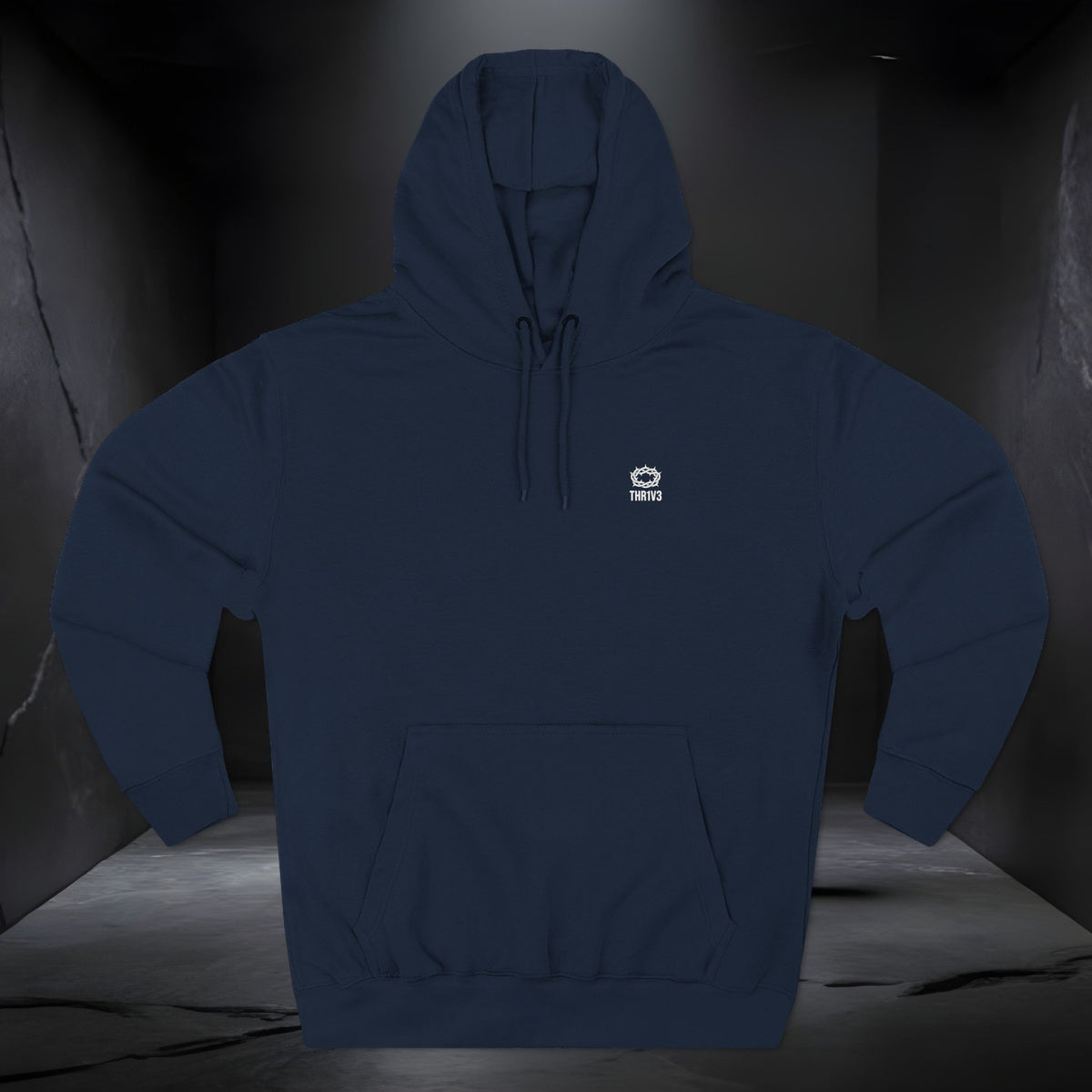 Christian Lion & Cross Fleece Hoodie — Faith Graphic Pullover