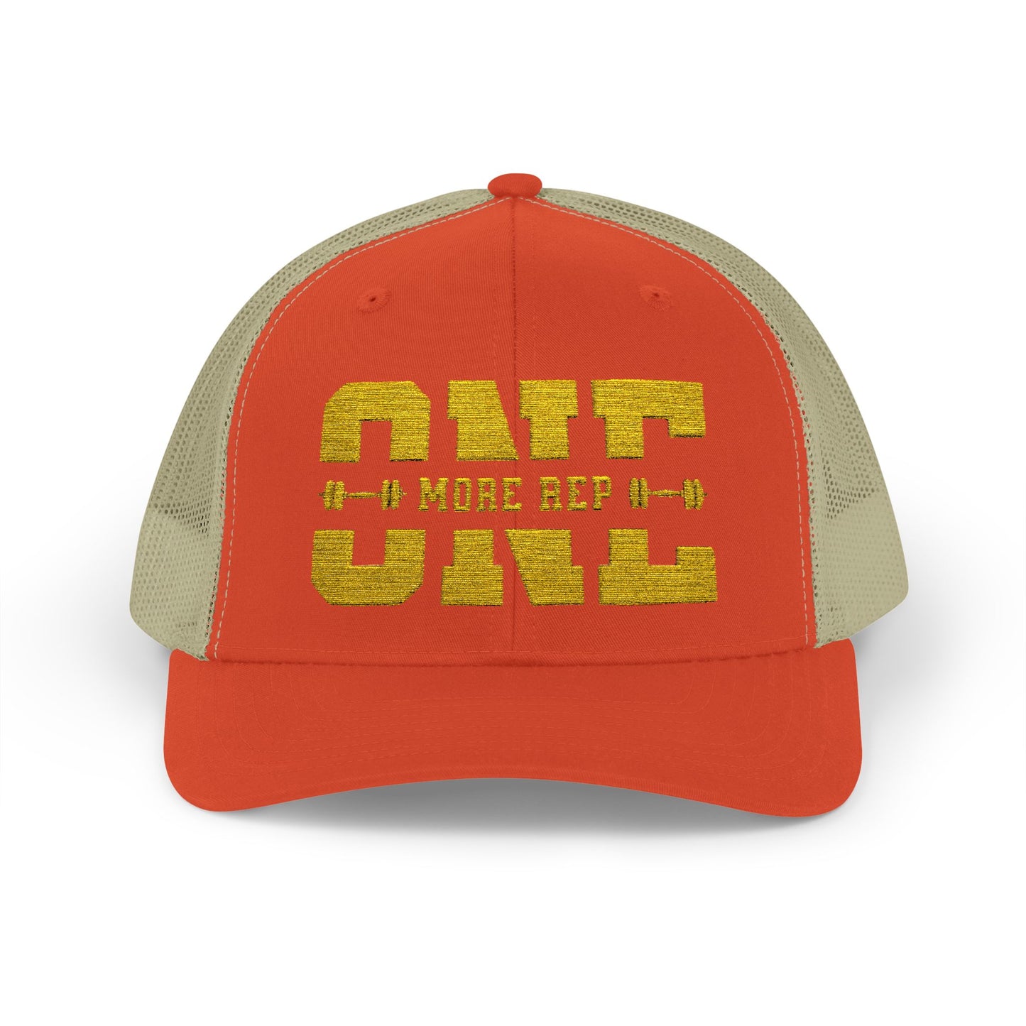 Motivational Gym Snapback Trucker Cap - "One More Rep"