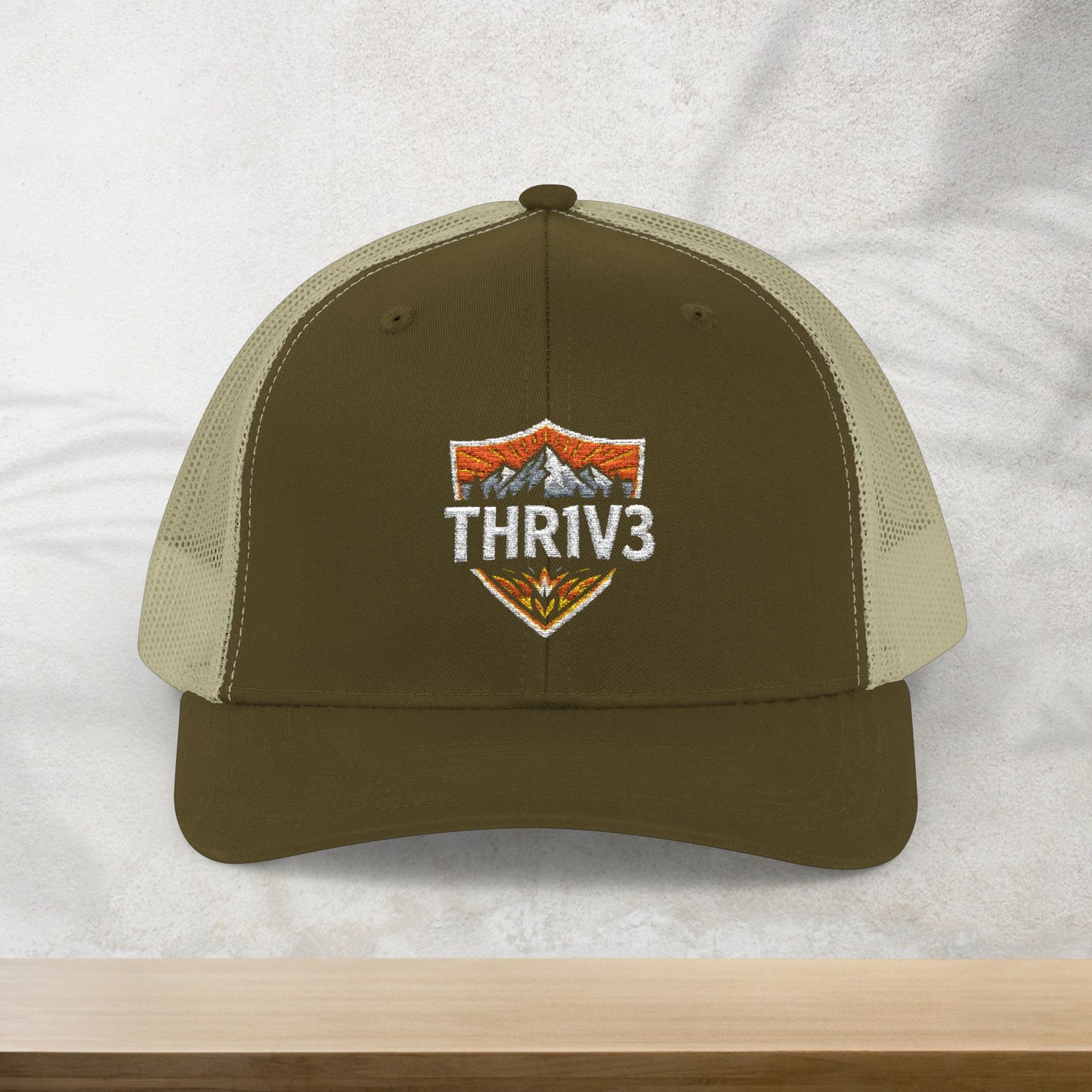 Snapback Cap THR1V3 Collective Mountaineer Outdoors Official Wildlife Logo