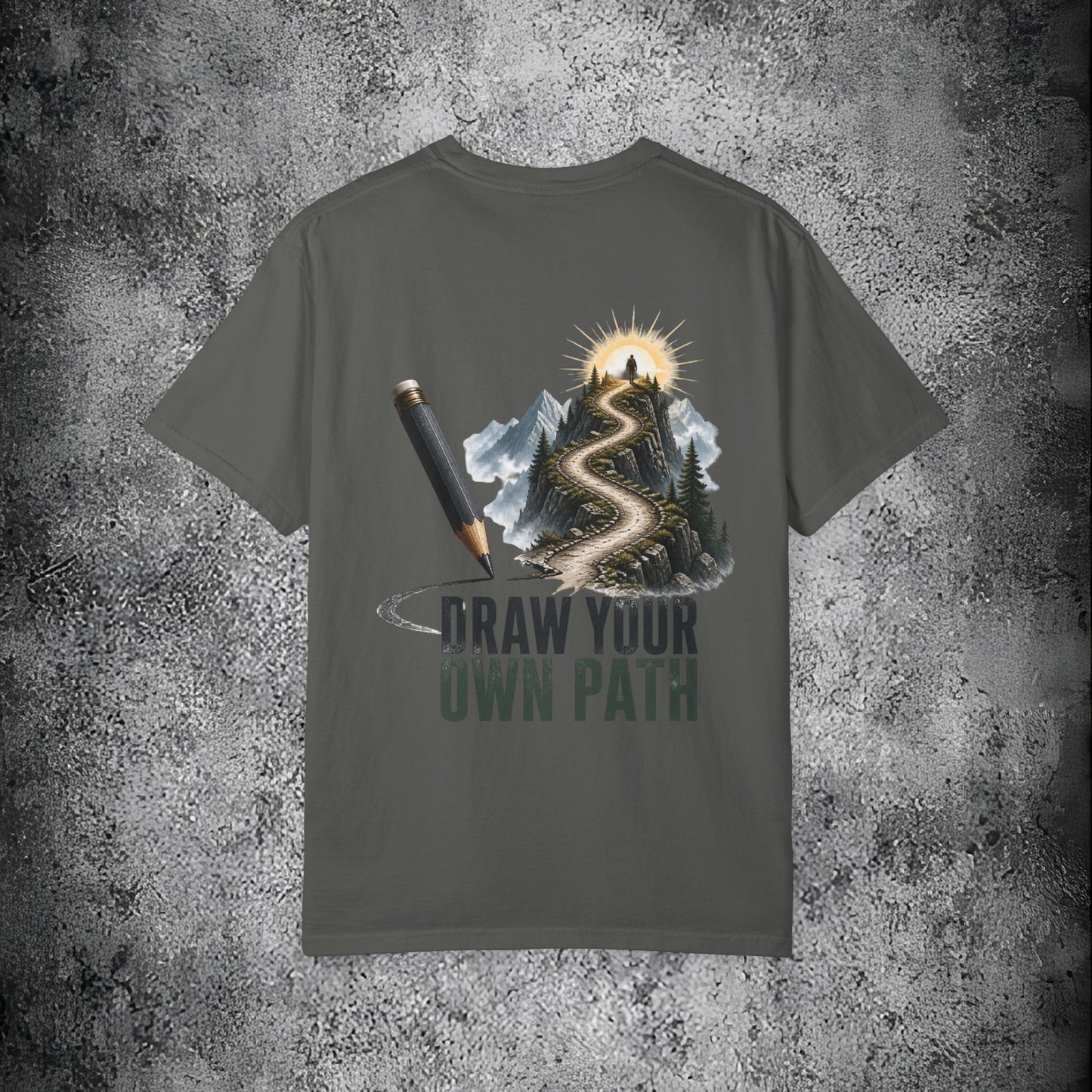 T-Shirt — Draw Your Own Path Inspirational Graphic Tee