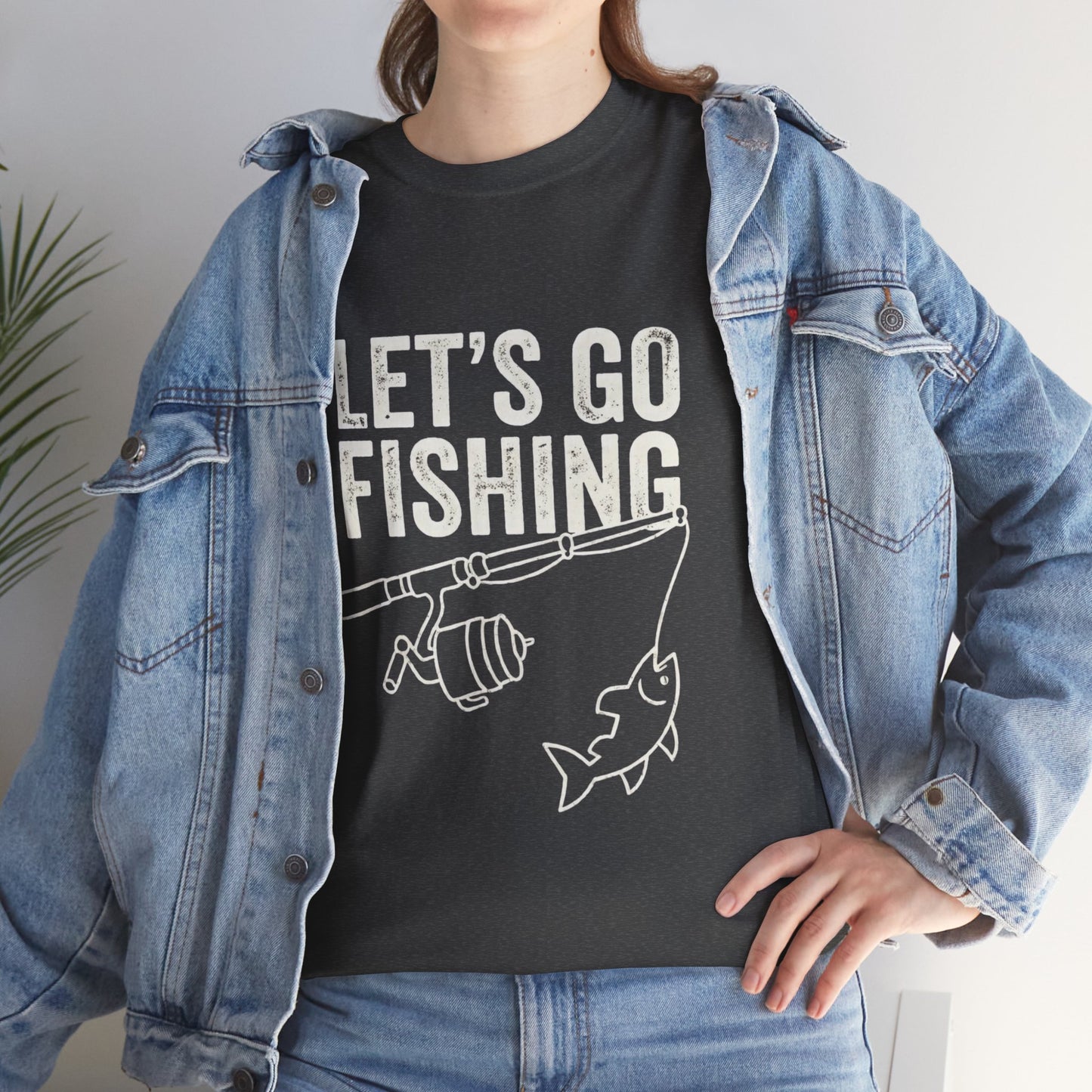 Fishing T-Shirt – "Let's Go Fishing" & "WTF (Where's The Fish)" Graphic Tee for Anglers
