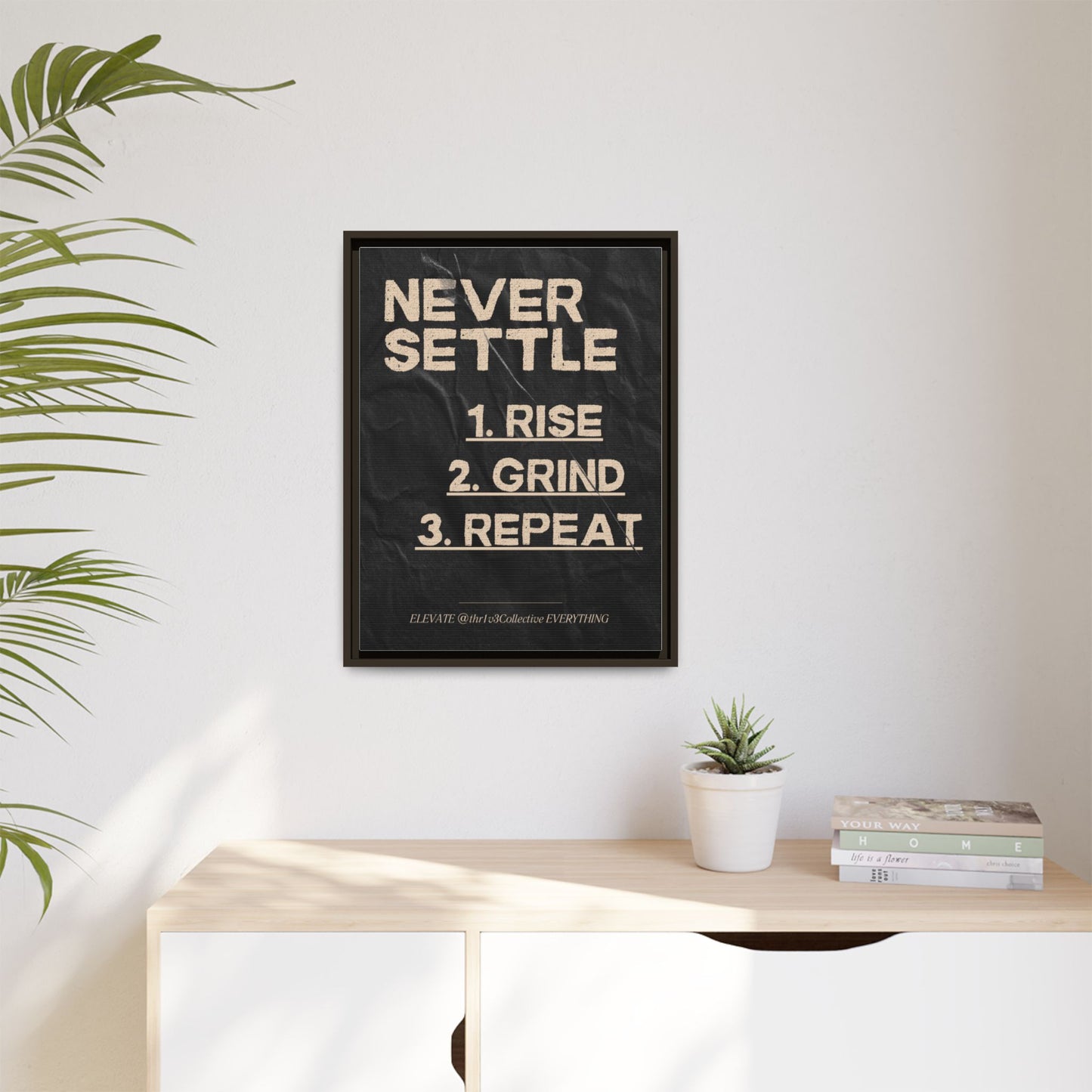 Canvas Print Motivational Inspire Dedication