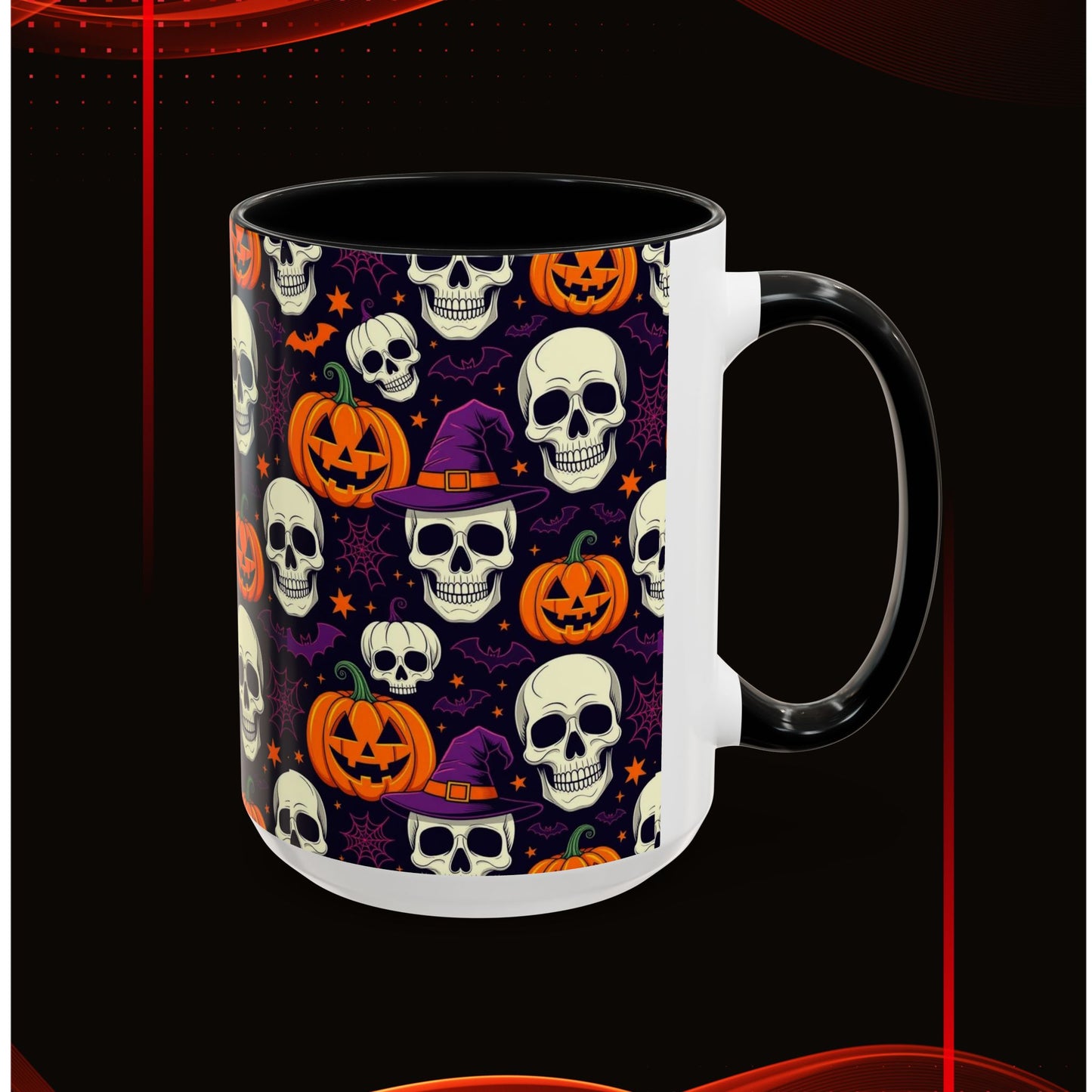 Coffee Mug - Vibrant Pumpkin Witch Fest Design