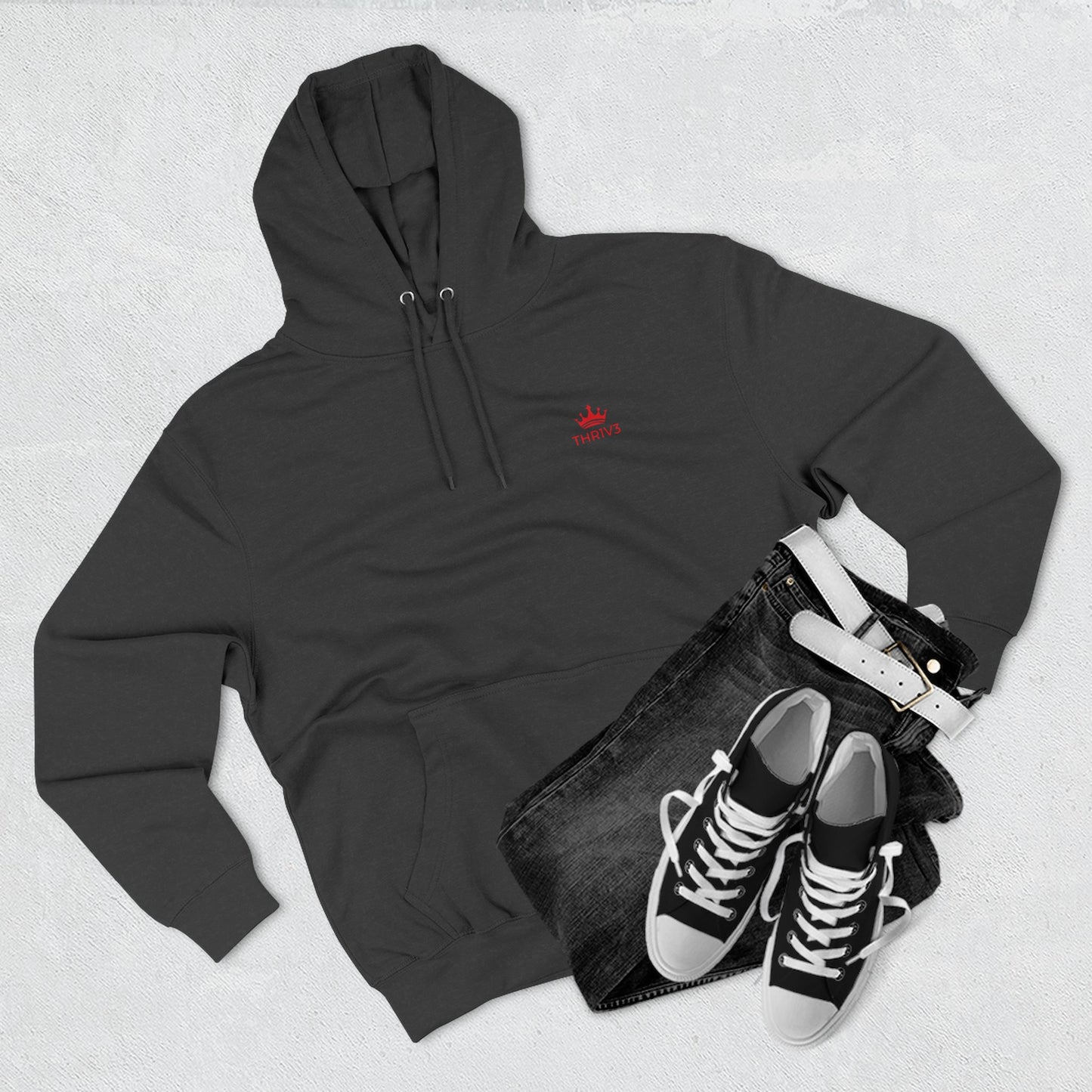 Tiger Watercolor Hoodie — Colorful Drip Animal Graphic Fleece Hoodie