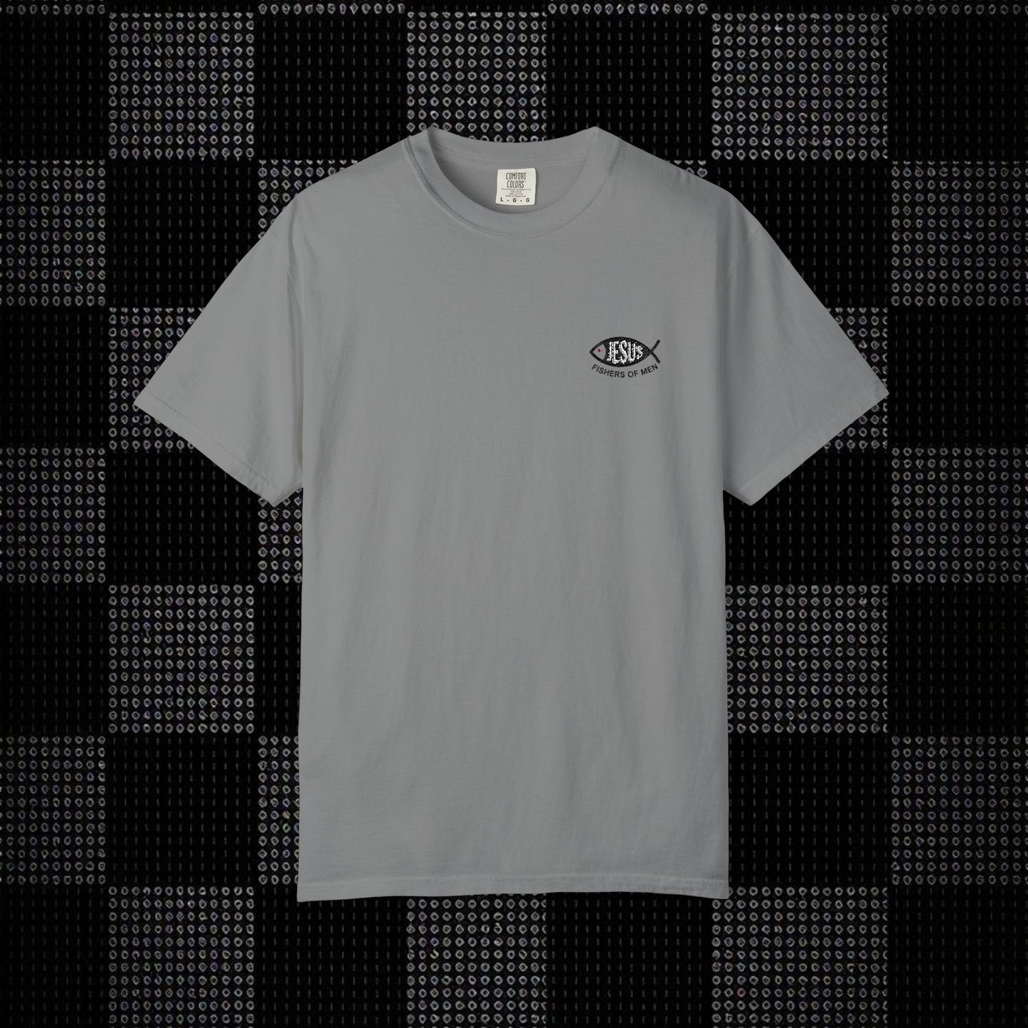 Embroidered Ichthys Jesus Fish T-Shirt with Fishers of Men | Christian Faith Symbol Unisex Tee