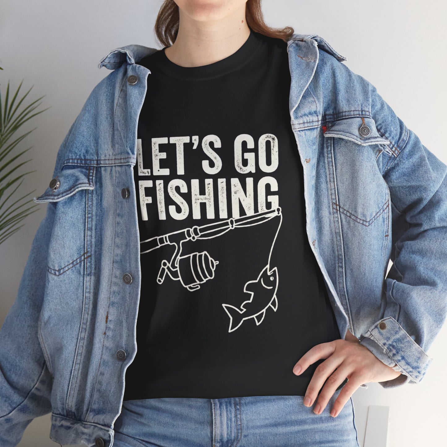 Fishing T-Shirt – "Let's Go Fishing" & "WTF (Where's The Fish)" Graphic Tee for Anglers