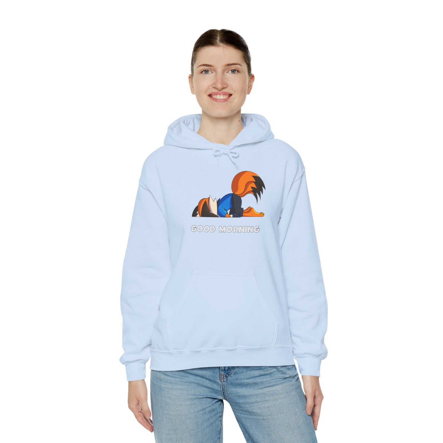 Good Mornings Cartoon Hoodie - Unisex Heavy Blend™ Sweatshirt