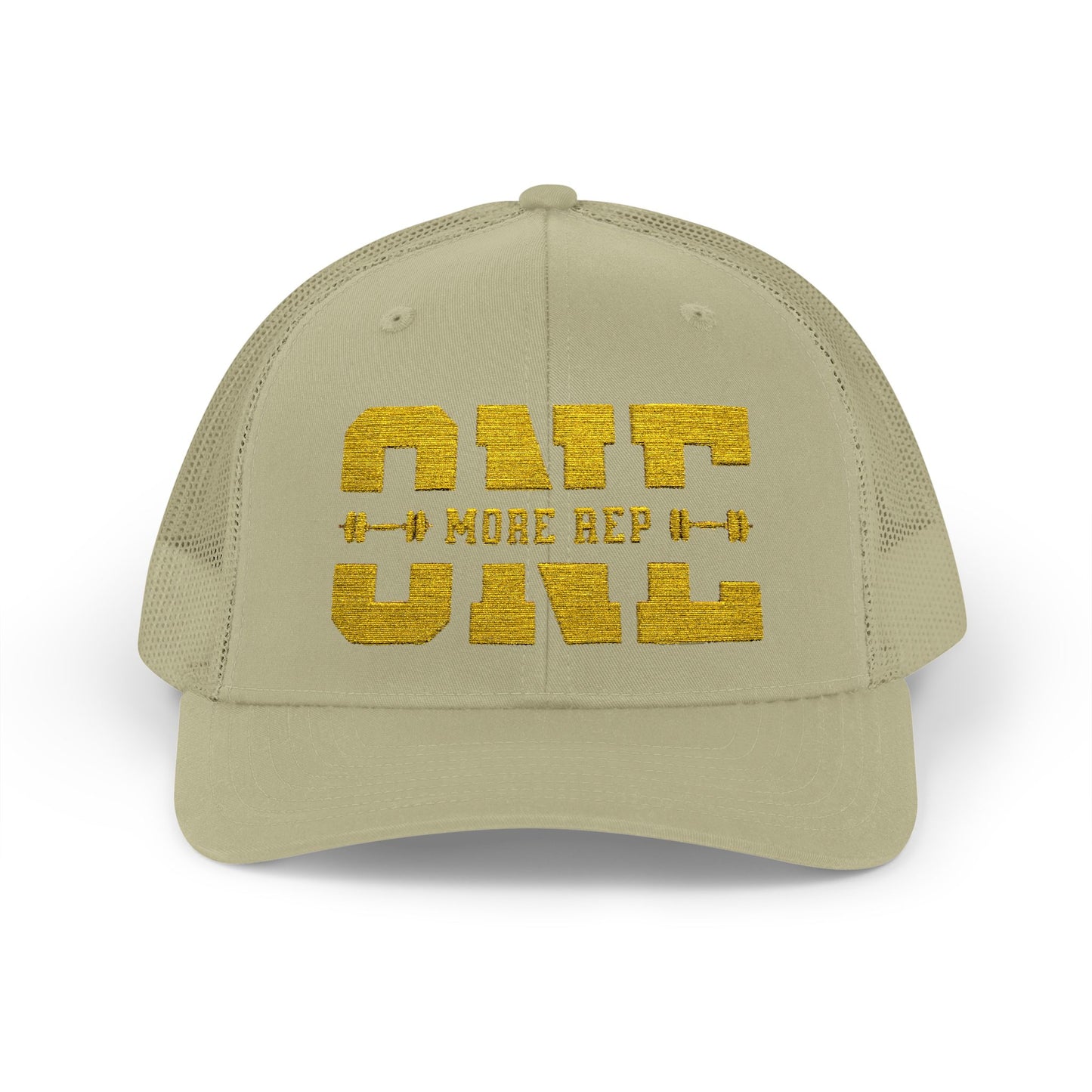 Motivational Gym Snapback Trucker Cap - "One More Rep"