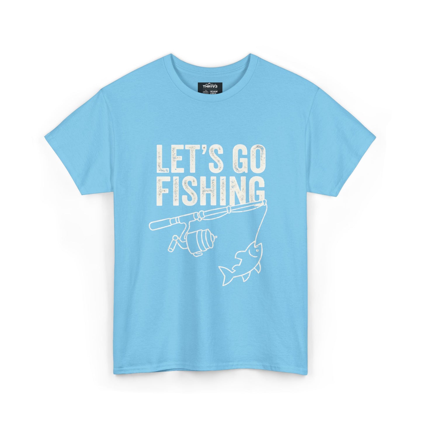Fishing T-Shirt – "Let's Go Fishing" & "WTF (Where's The Fish)" Graphic Tee for Anglers